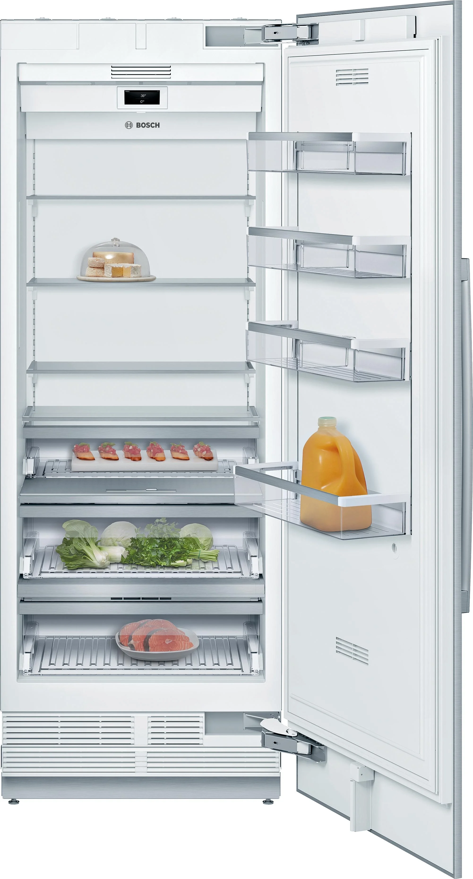 Bosch Benchmark B30IR905SP 30 Inch Counter Depth All Refrigerator, in Panel Rea