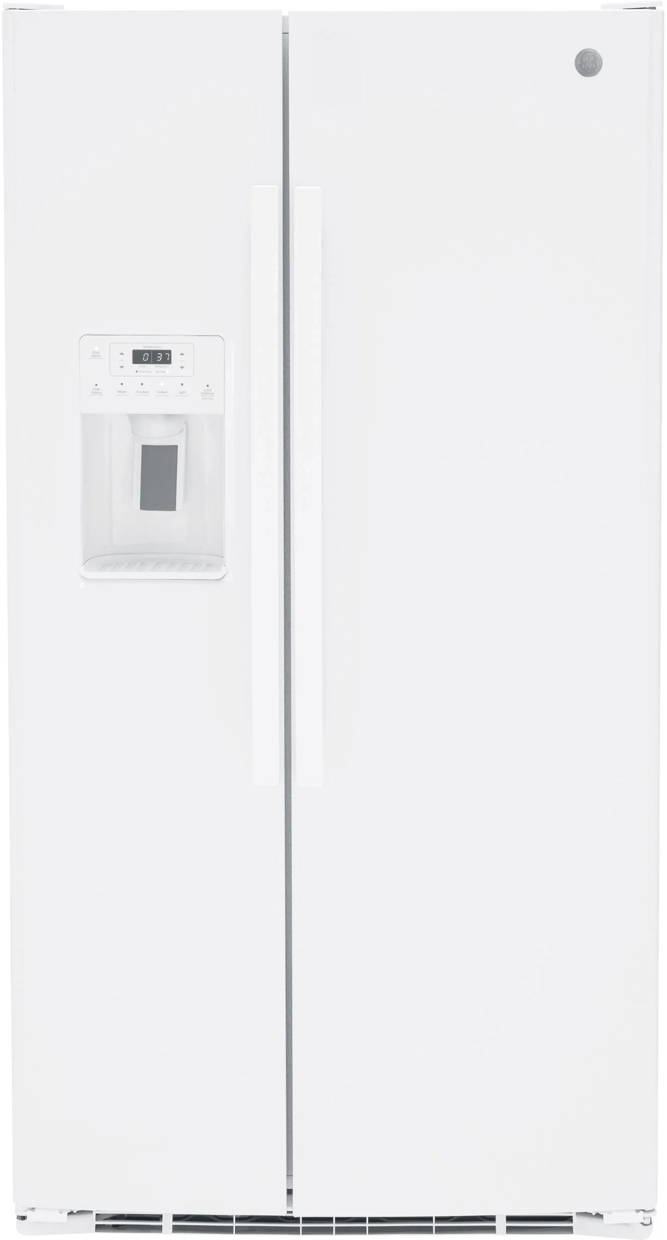 GE 36 Inch Side by Side Refrigerator, in White