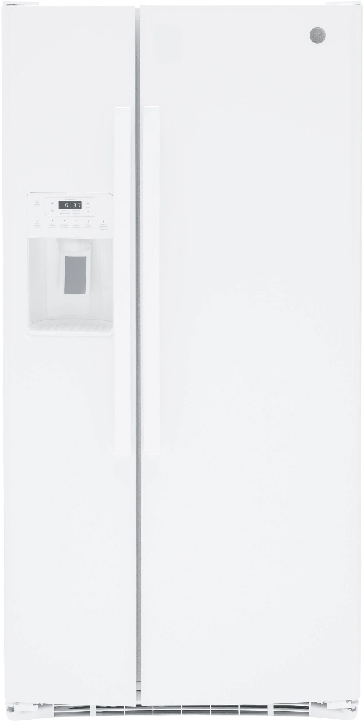 GE GSS23GGPWW 33 Inch White Freestanding Side by Side Refrigerator