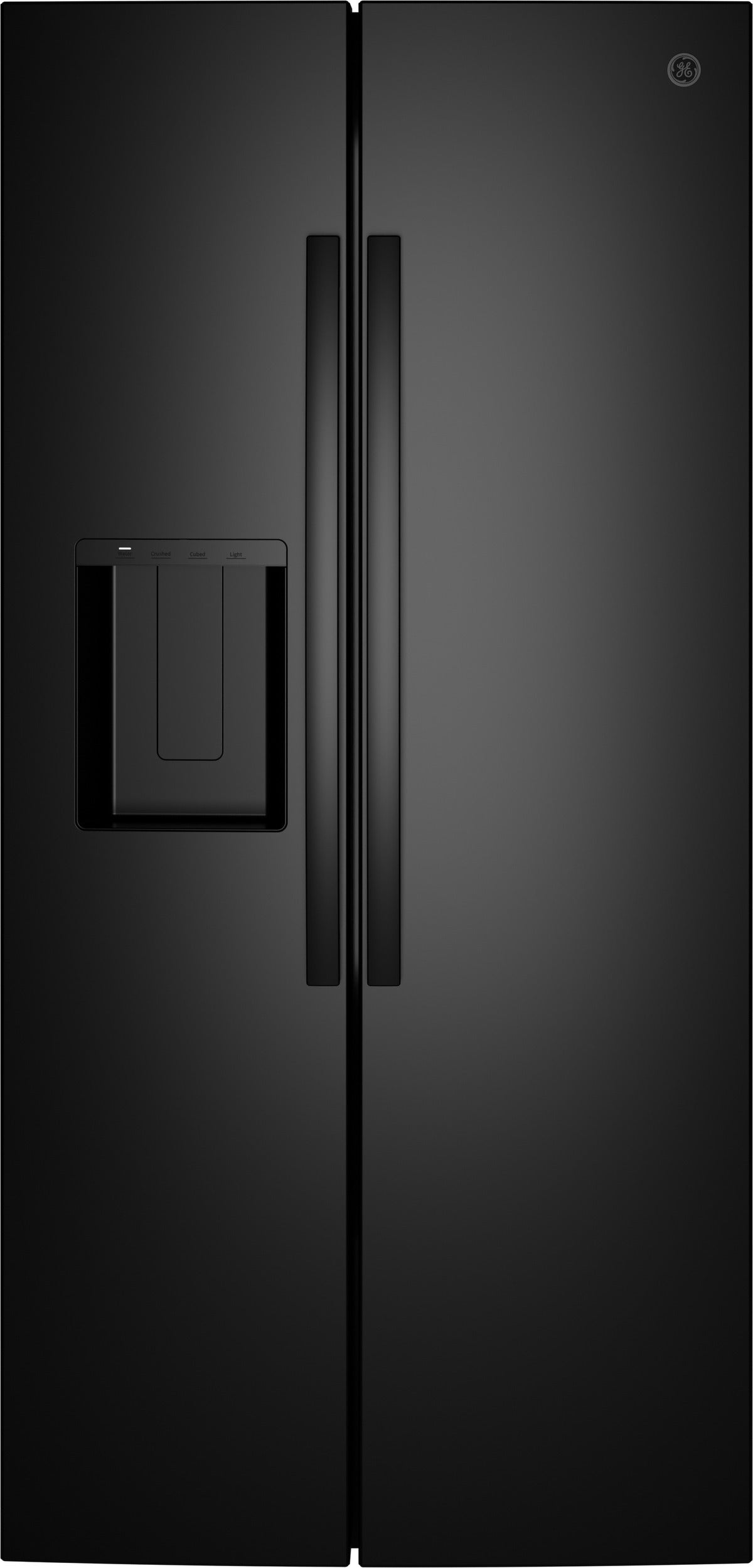 GE 36 Inch Standard Depth Refrigerator With External Dispenser And ADA Compliant Rating: Black