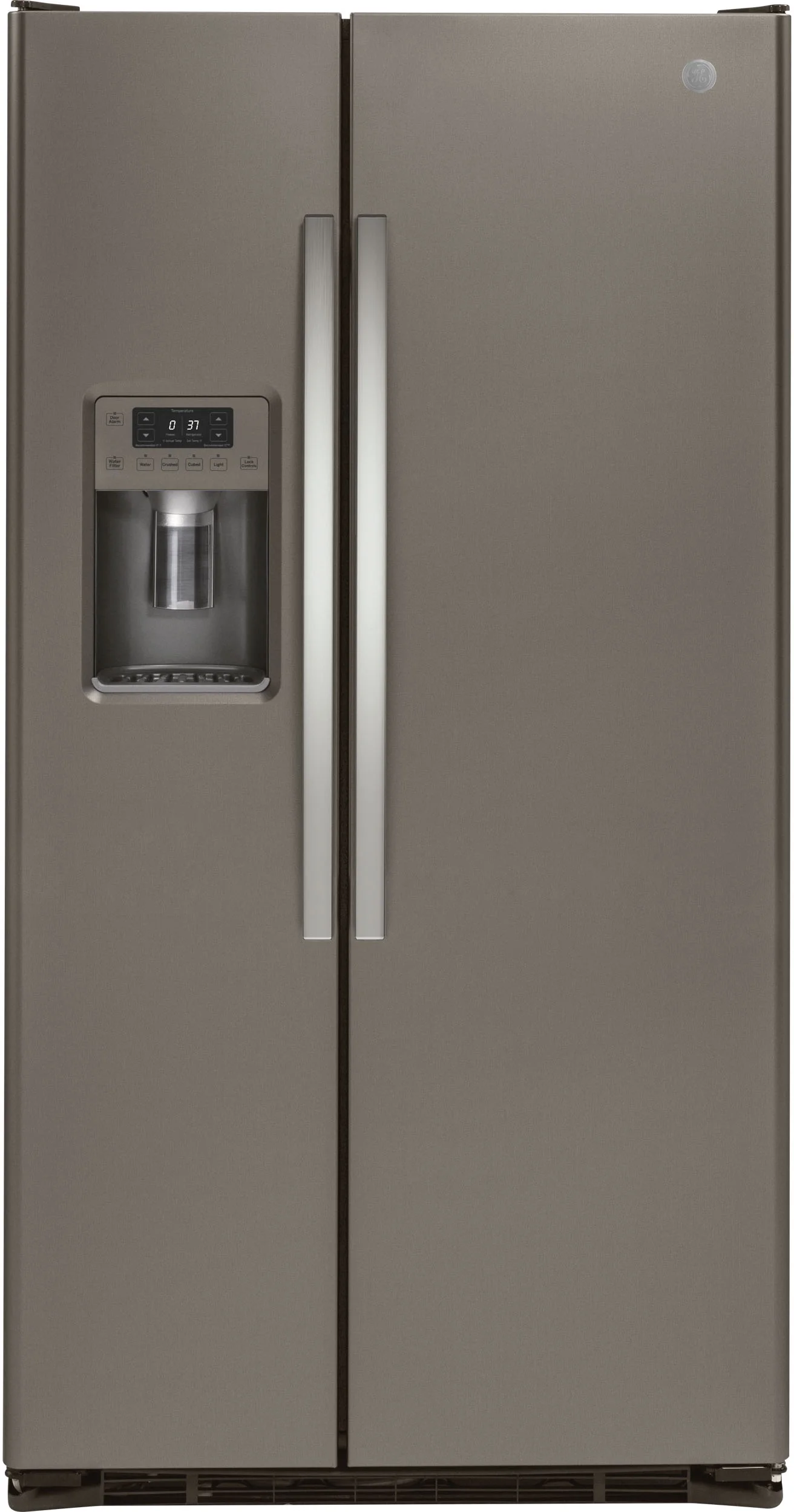 GE 36" 21.9 cu. ft. Slate Counter Depth Side-by-Side Refrigerator - ADA Compliant