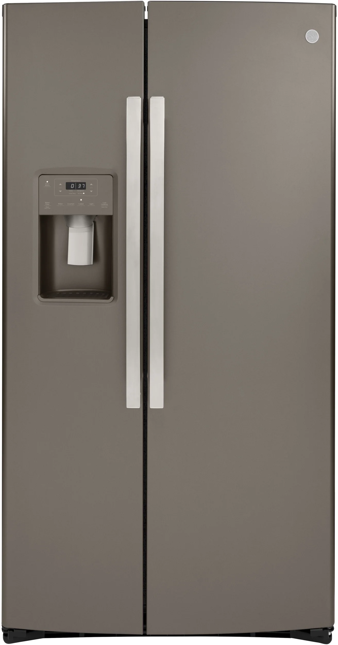 GE 36" 21.8 cu.ft. Slate Counter Depth Side-by-Side Refrigerator