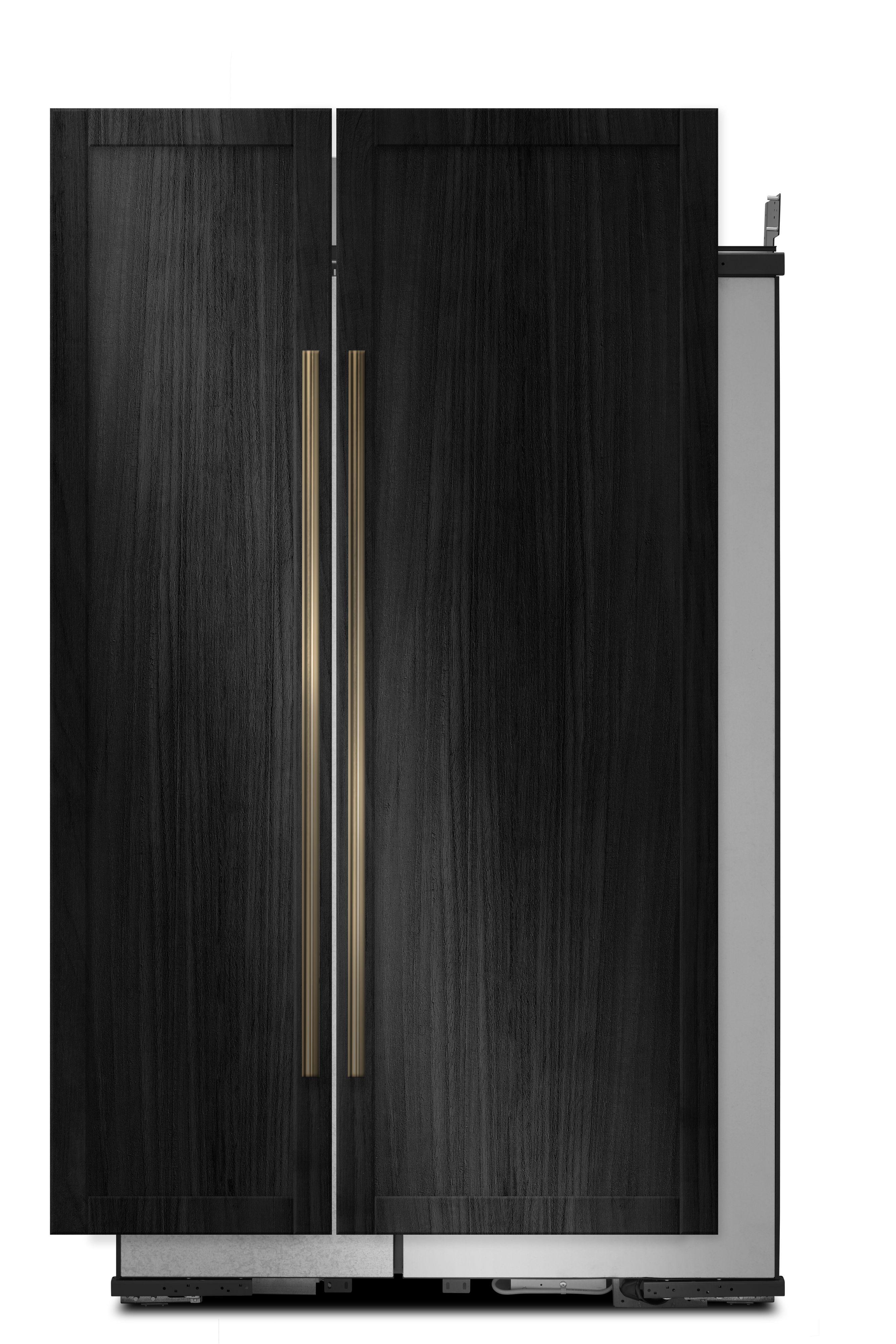 Jenn Air 48 Inch Counter Depth Built-In Side by Side Refrigerator with 29.2 Cu. Ft. Total Capacity, Daring Obsidian Interior, Precision Temperature Management™ System, Advanced Climate Control Drawer, Ice Maker, Produce Preserver, and UL Listed: Panel Ready