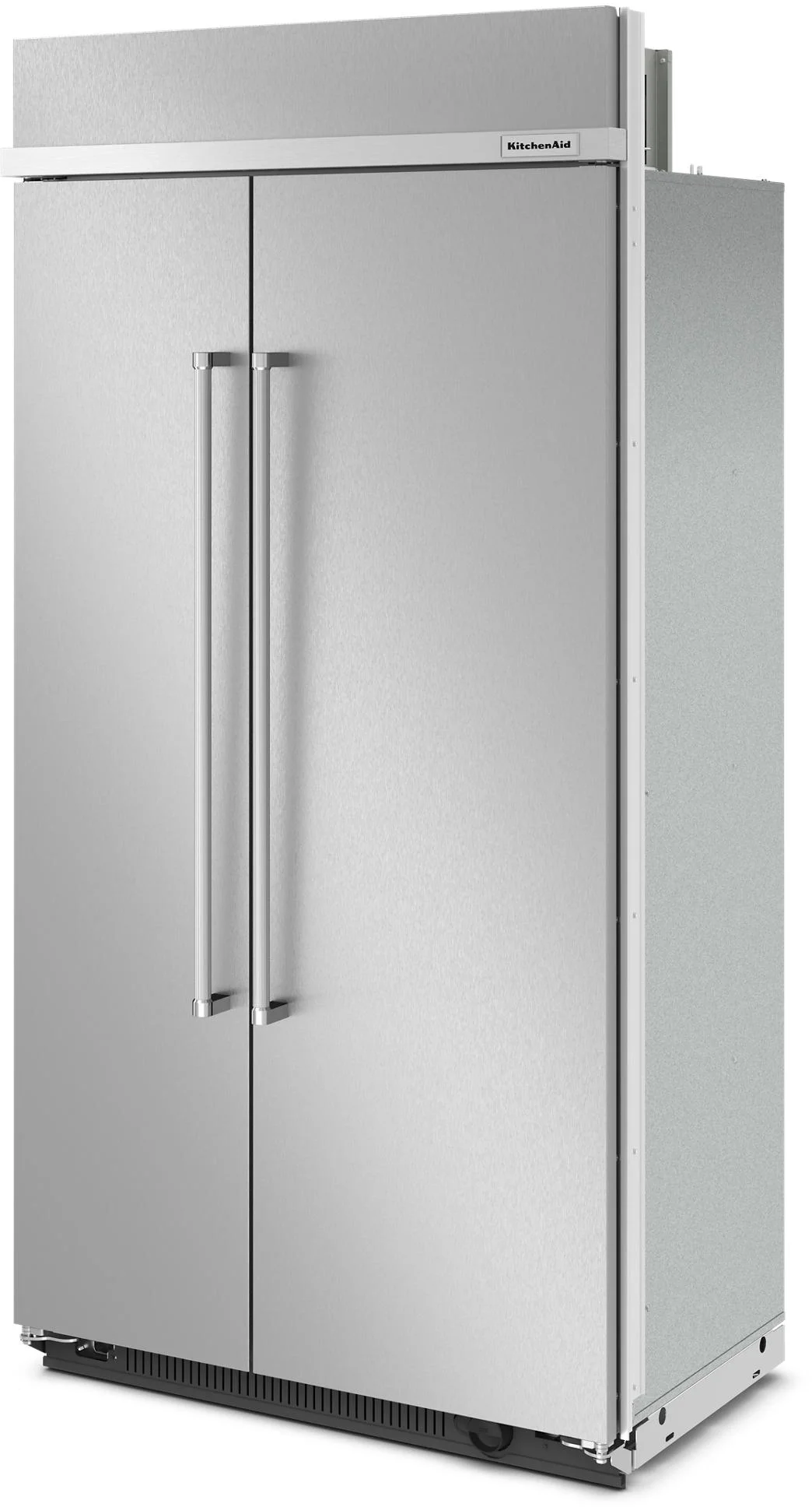 KitchenAid42 Inch Built-In Side by Side Refrigerator with 25.5 cu. ft. Total Capacity, Automatic Icemaker FreshFlow™ Air Filter, Sabbath Mode and Star-K Certified: Stainless Steel with PrintShield Finish