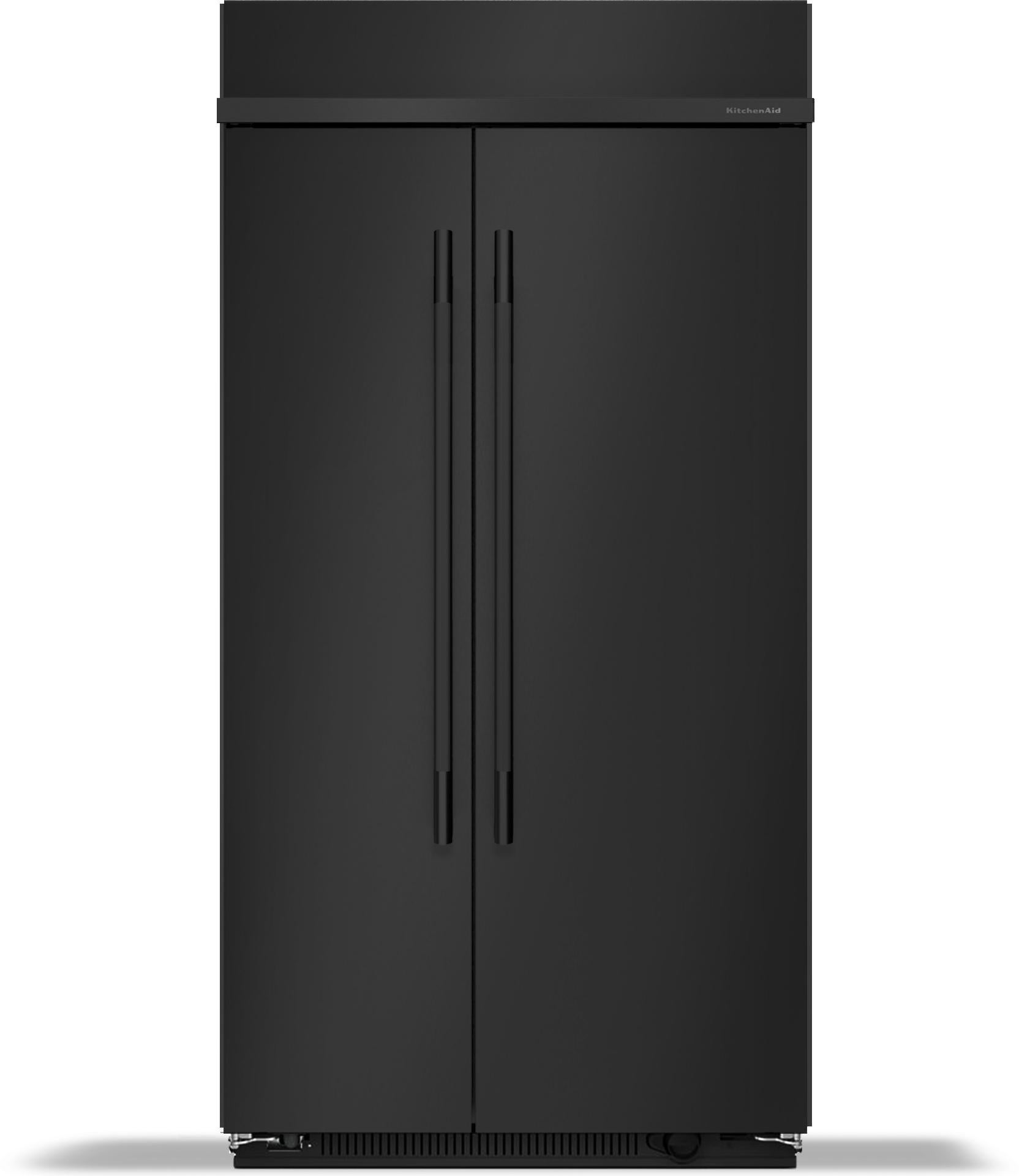 KitchenAid KBSN742SBE 25.5 Cu. Ft. 42" Built-In Side-by-Side Refrigerator Black Ore
