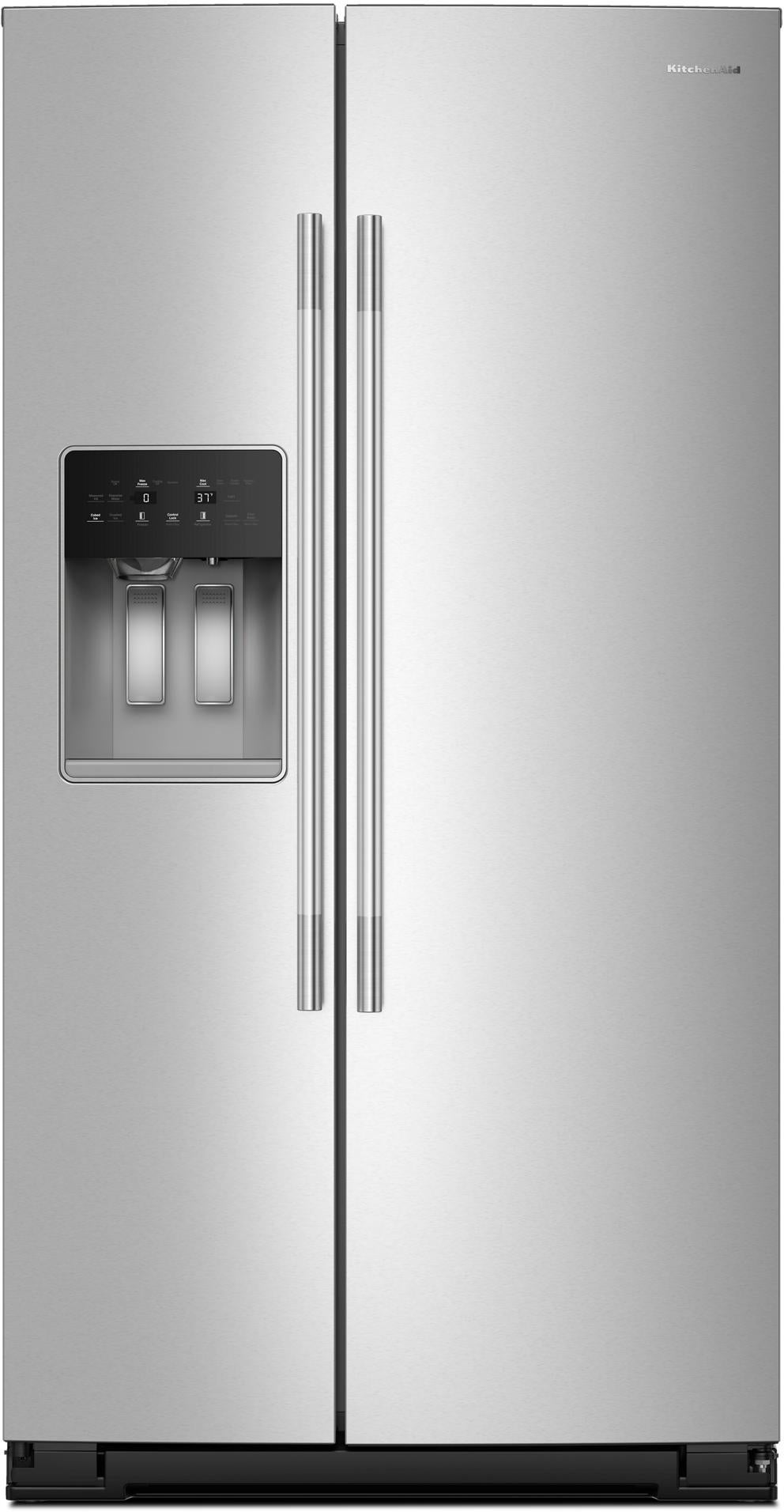 KitchenAid KRSF536RPS 28.7 Cu. Ft. Side-by-Side Refrigerator Fingerprint Resistant Stainless Steel