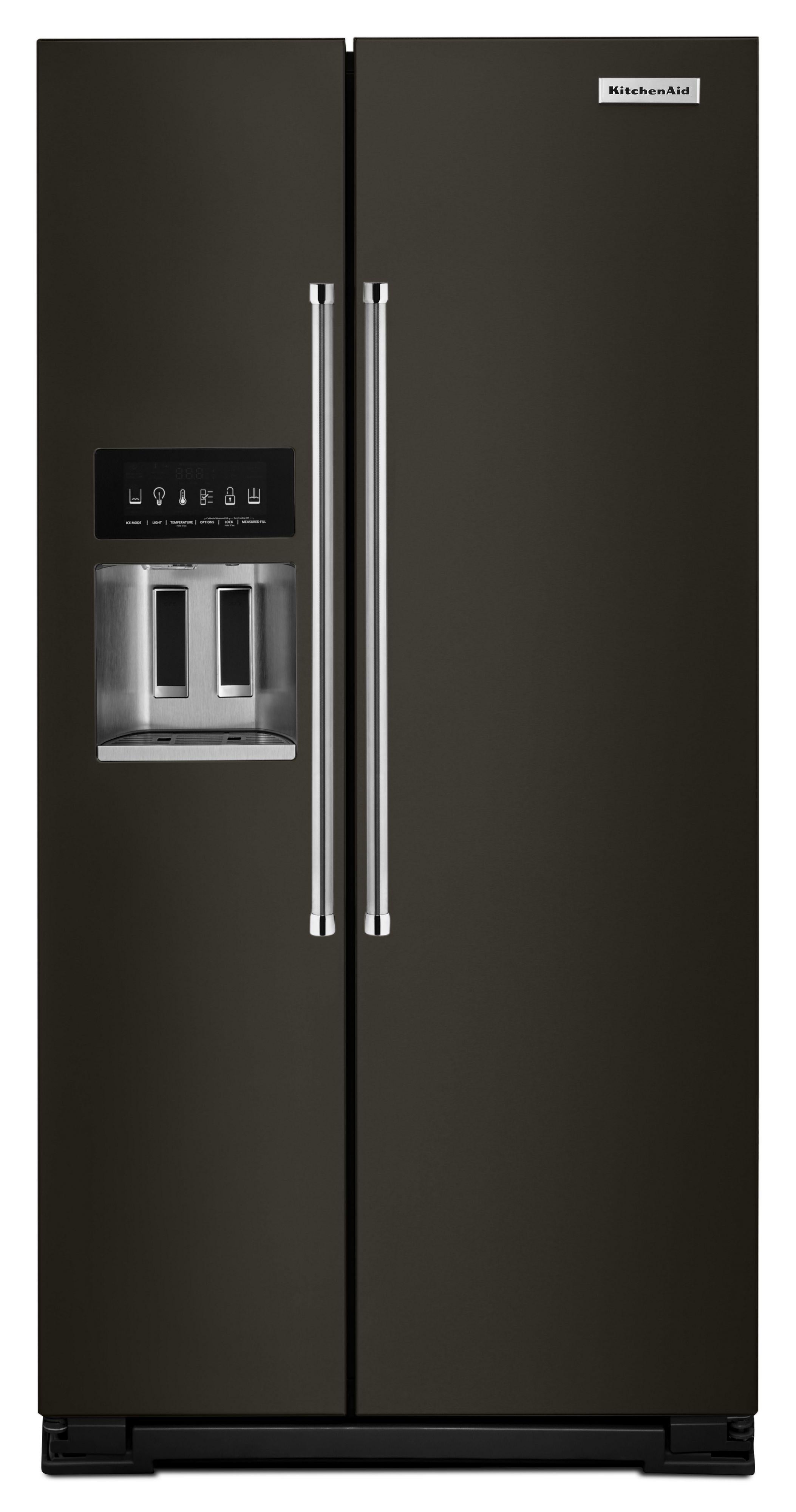 Kitchen Aid KitchenAid 36" 24.8 cu ft.Fingerprint Resistant Black Stainless Steel Side-by-Si