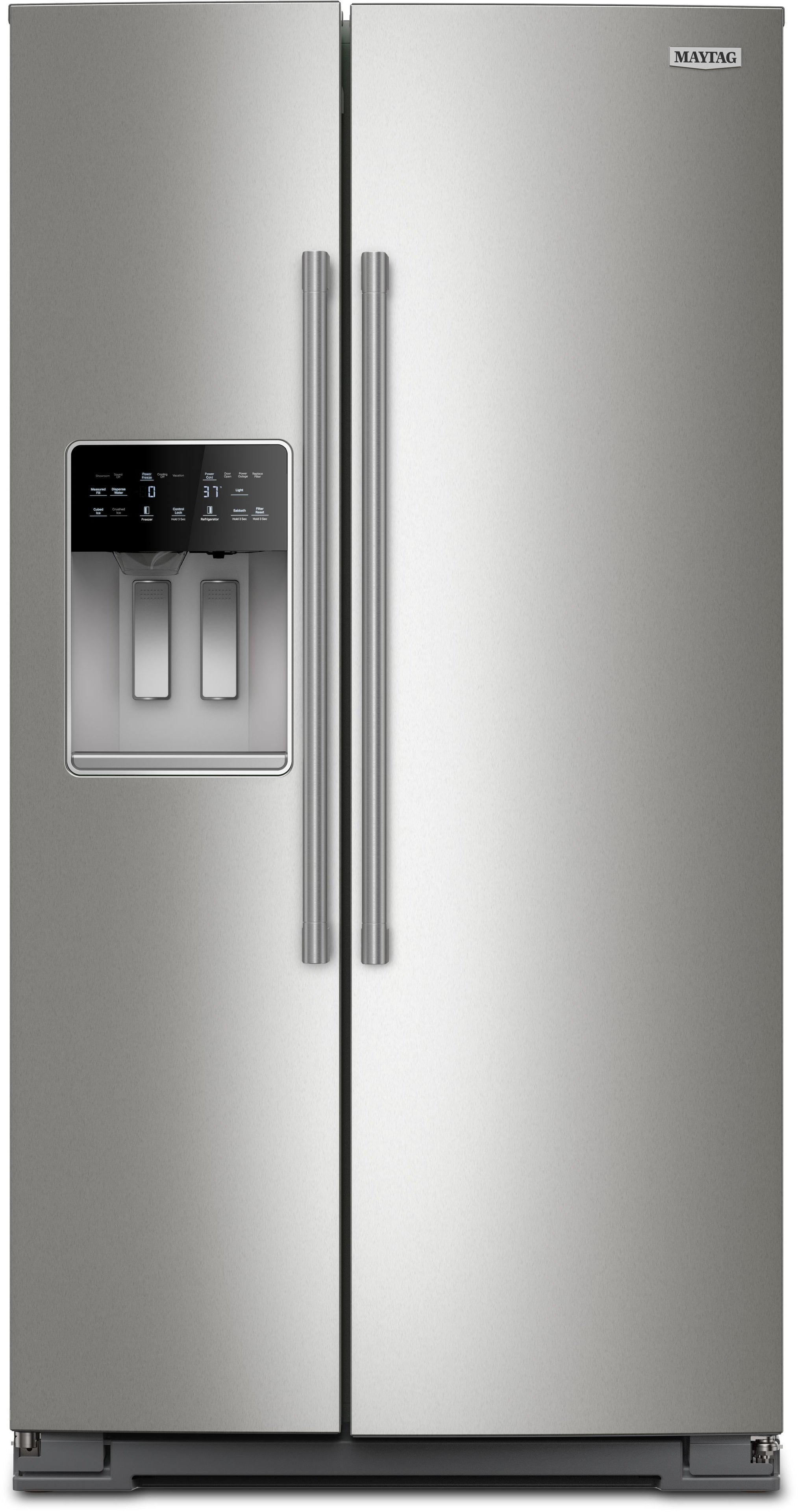 Maytag MRSC6636RZ 36 in 20.8 cu ft Counter Depth Side-by-Side Refrigerator: Fingerprint Fingerprint Resistant Stainless Steel