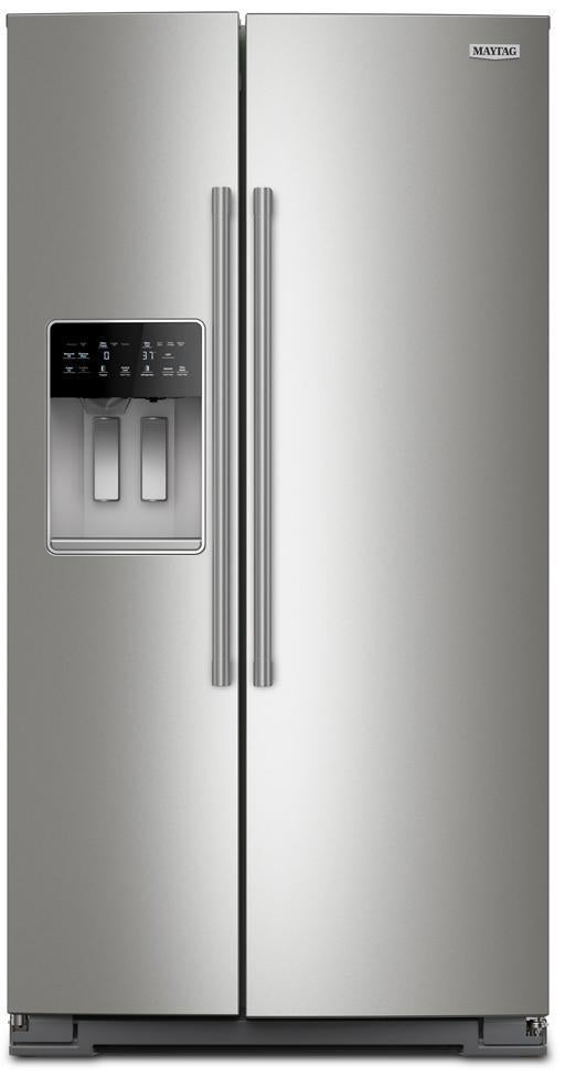 Maytag MRSF6636RZ 36-inch Wide Full-Depth Side-by-Side Refrigerator Fingerprint Resistant Stainless Steel