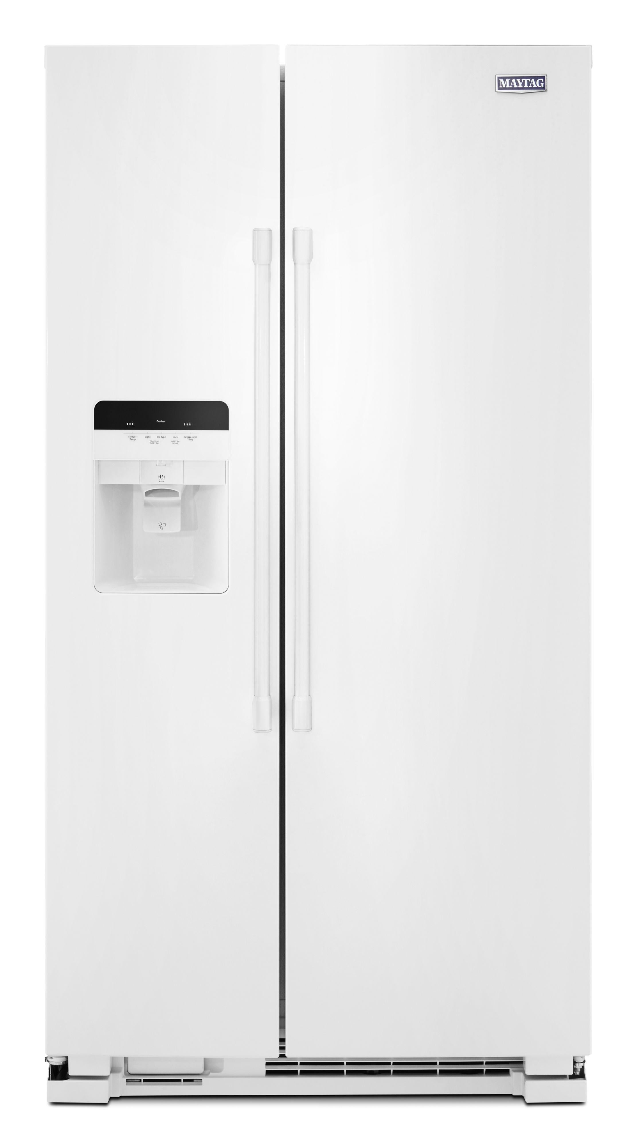 Maytag 36" 25 cu. ft. White Side-By-Side Refrigerator - ADA Compliant