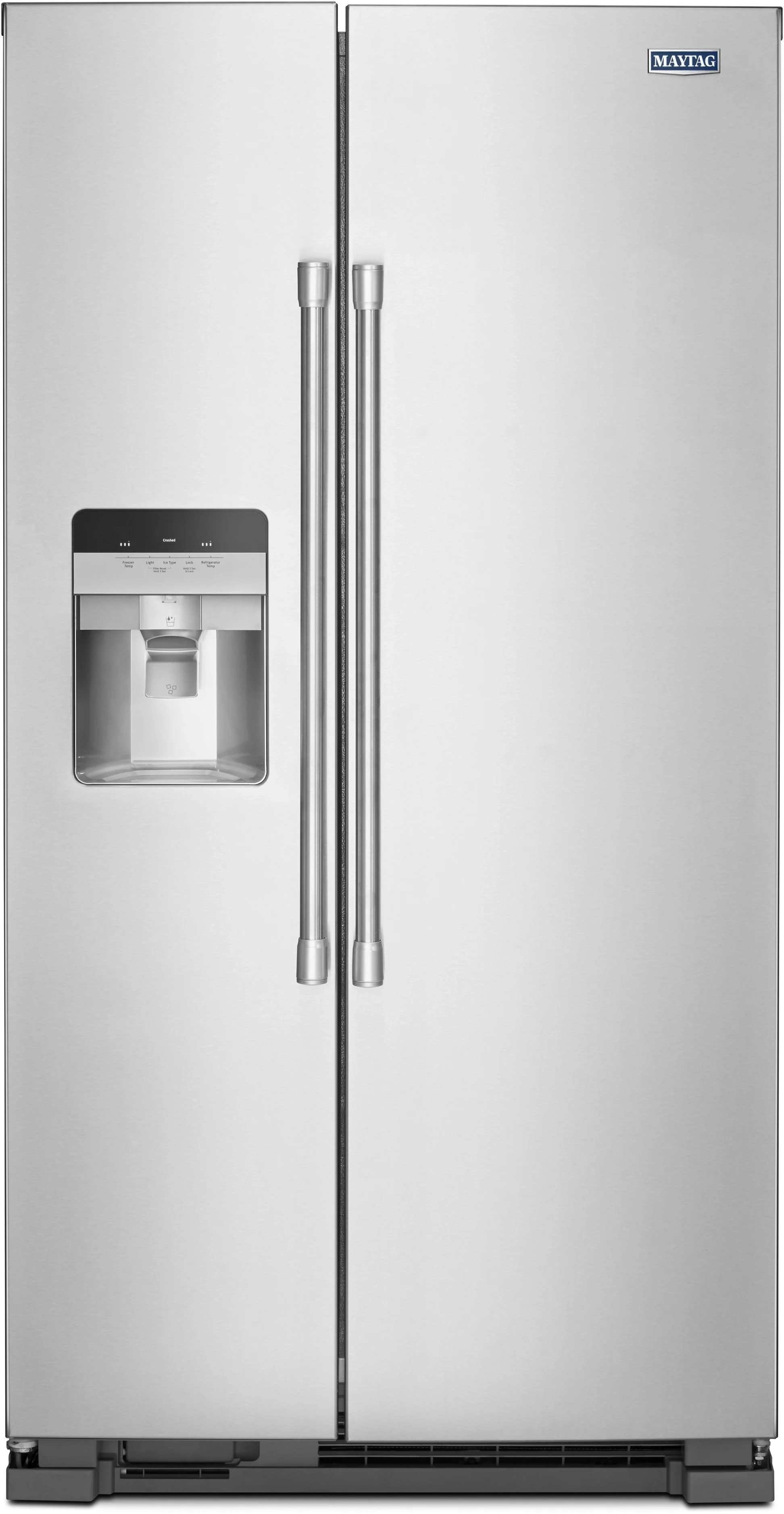 Maytag 36" 25 cu. ft. Fingerprint Resistant Stainless Side-By-Side Refrigerator - ADA Compliant