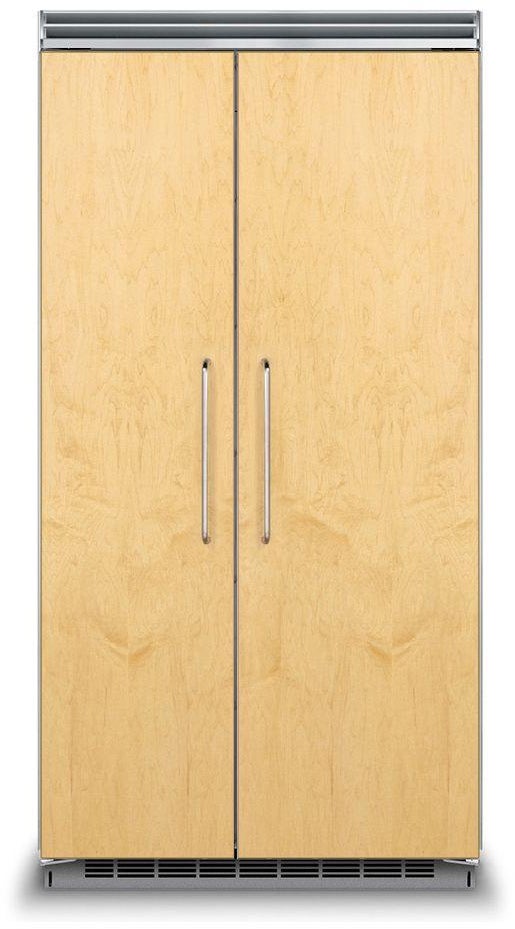 Viking 42 Inch Counter Depth Built-In Side by Side Refrigerator with 25.32 Cu. Ft Total Capacity, ProChill™ Temperature Management, New Spillproof Plus™ Shelves, Plasmacluster™ Ion Air Purifier, and ENERGY STAR® Certified: Panel Ready