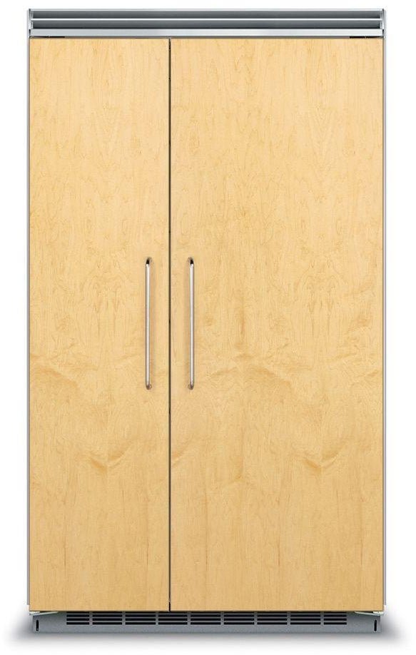 Viking 48 Inch Counter Depth Built-In Side by Side Refrigerator with 29.05 Cu. Ft. Total Capacity, ProChill™ Temperature Management, Spillproof Plus™ Shelves, LED Lighting, Ice Maker, Sabbath Mode and ENERGY STAR® Certified: Panel Ready