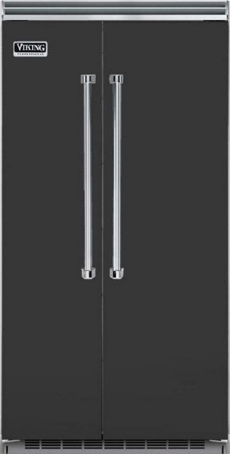 Viking VCSB5423CS  5 Series 42 Inch Cast Black Built In Counter Depth Side by Side Refrigerator