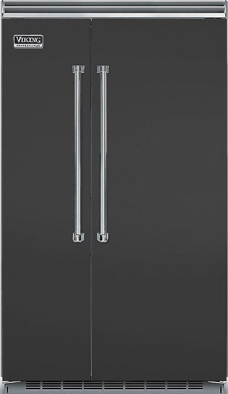 Viking VCSB5483CS  5 Series 48 Inch Cast Black Built In Counter Depth Side by Side Refrigerator