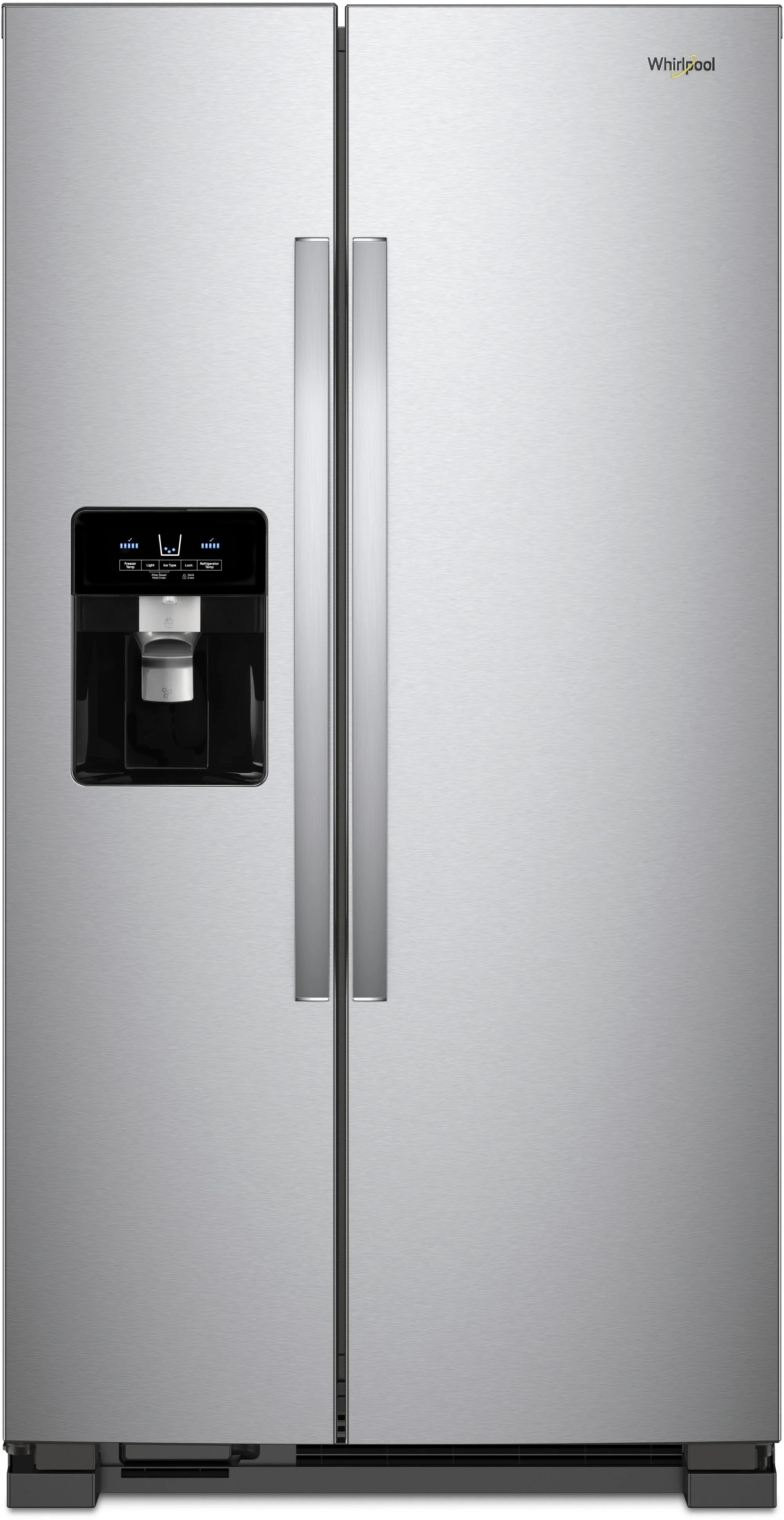 Whirlpool 33" 21 cu. ft. Monochromatic Stainless Steel Side-by-Side Refrigerator - Energy Star