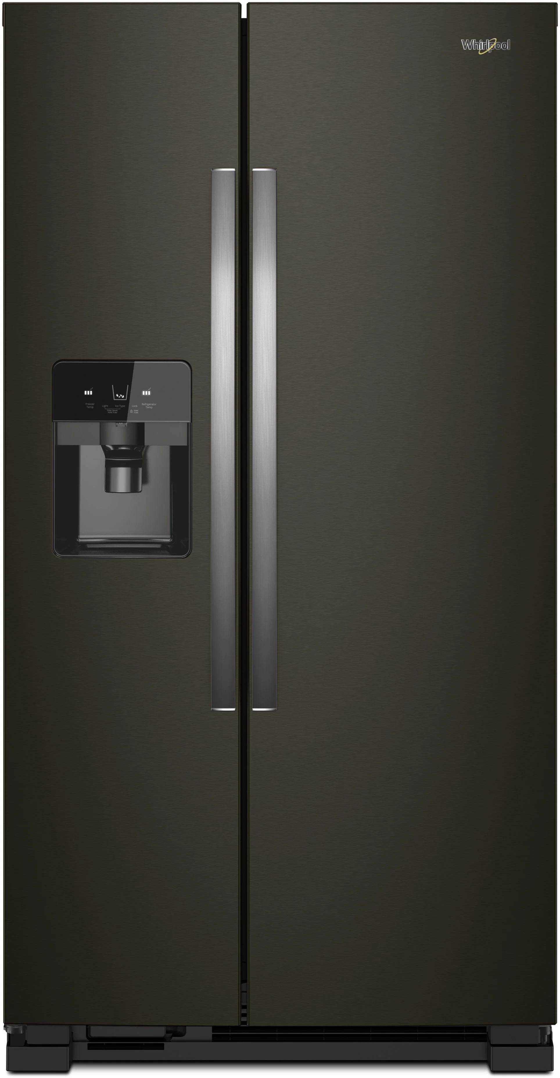 Whirlpool 36" 25 cu. ft. Black Stainless SteelSide-by-Side Refrigerator