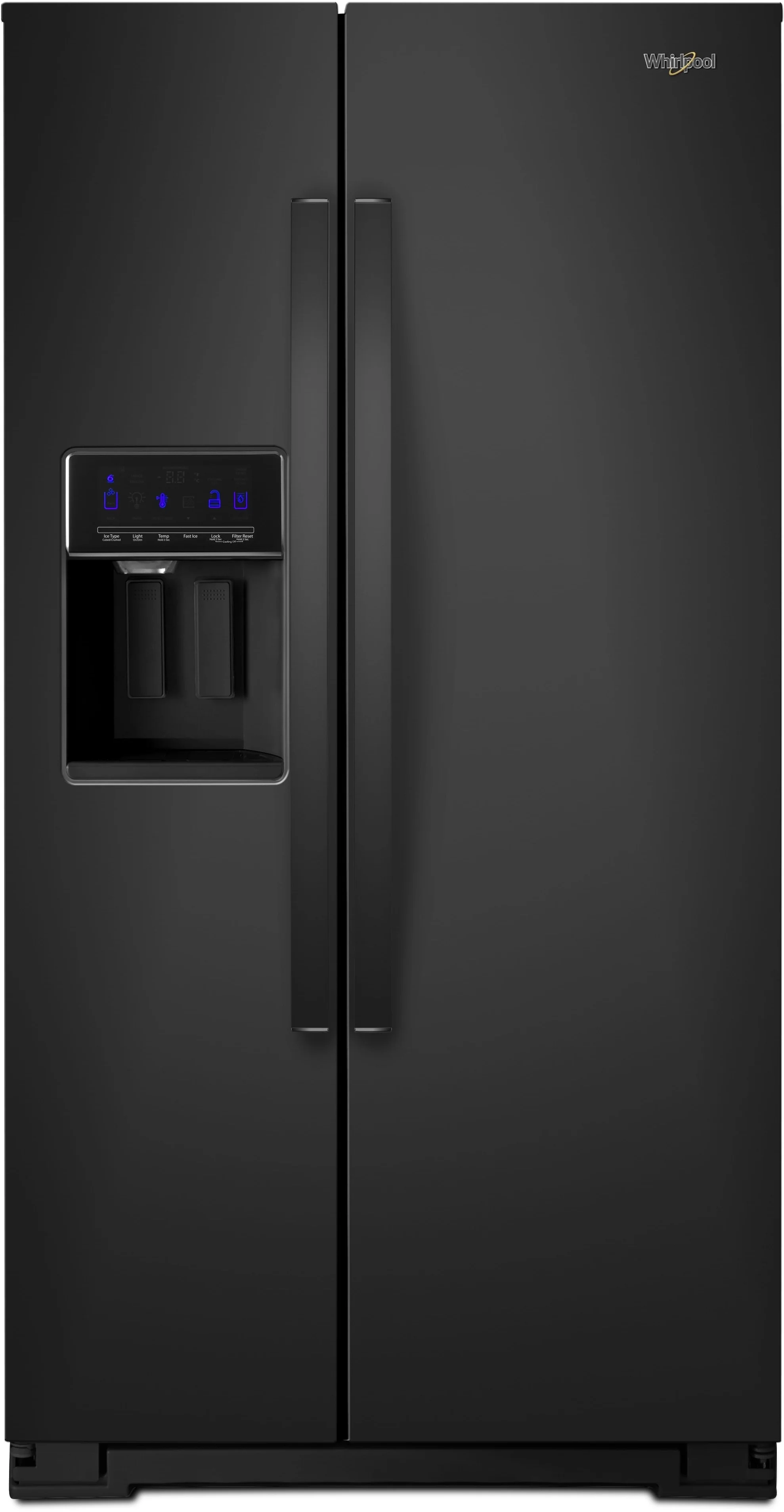 Whirlpool 36" 28.49 cu. ft. Black Side-By-Side Refrigerator - ADA Compliant
