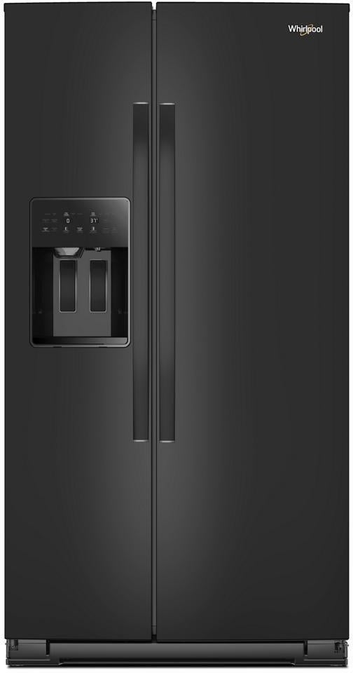 Whirlpool WRSF5536RB 36 Inch Freestanding Side by Side Refrigerator Black