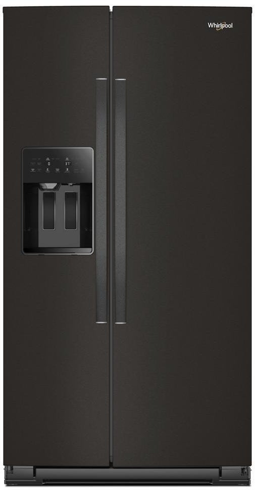 Whirlpool WRSF5536RV 36 Inch Freestanding Side by Side Refrigerator Black Stainless Finish