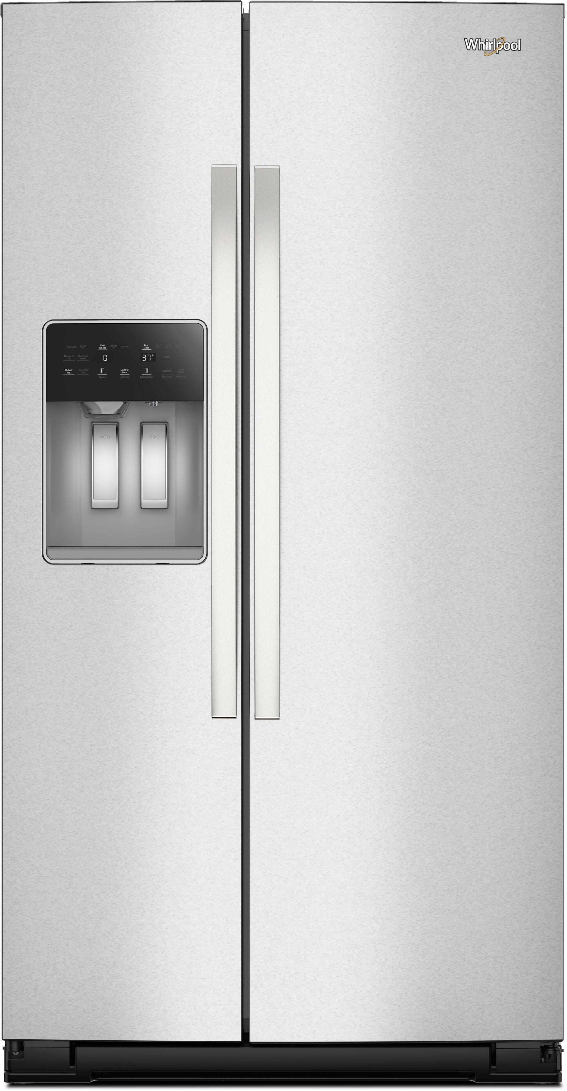 Whirlpool WRSF5536RZ 36 Inch Freestanding Side by Side Refrigerator Fingerprint-resistant Stainless Finish
