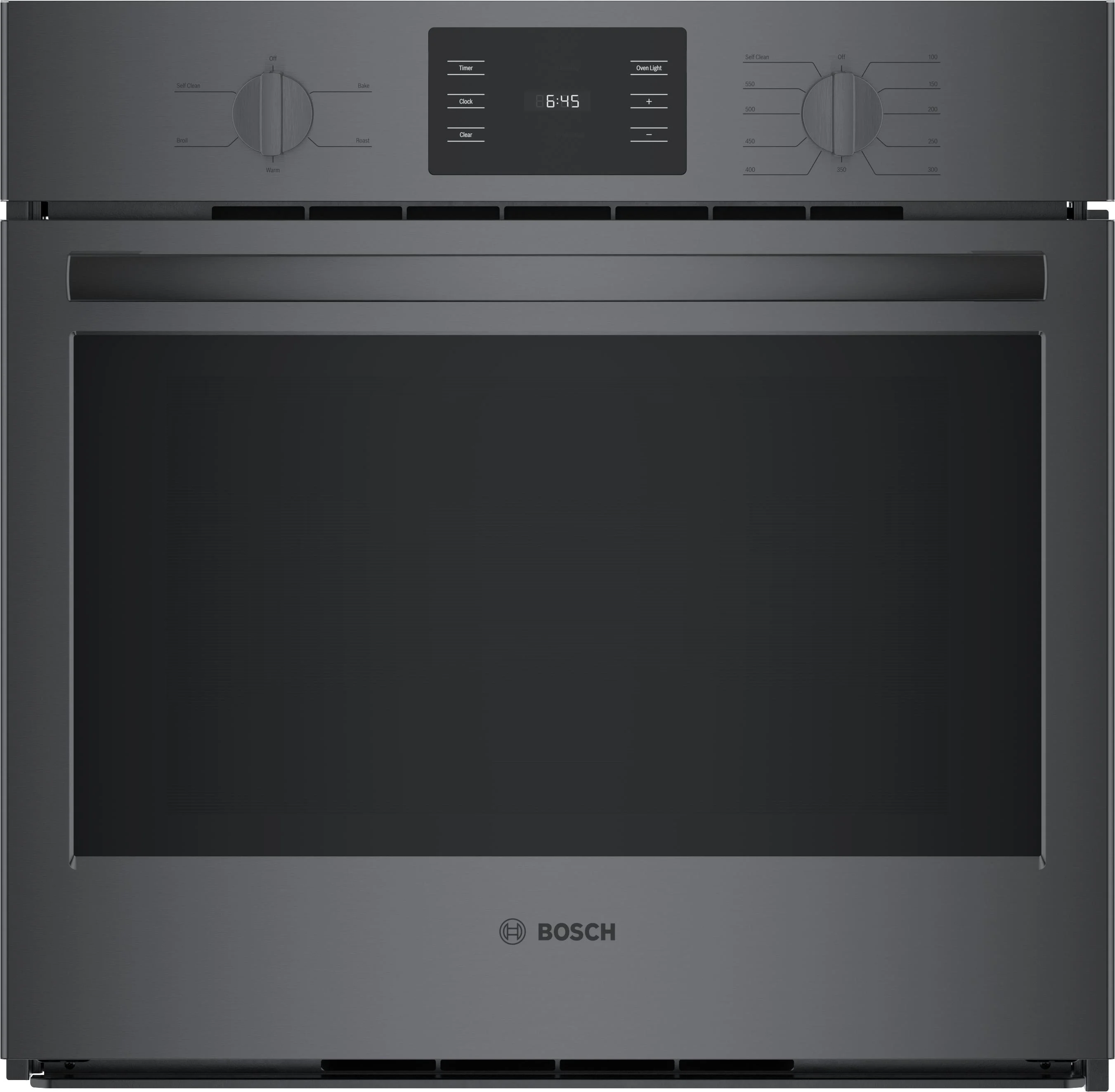 Bosch HBL5344UC 500 Series 30 Inch Black Stainless Steel Electric Single Wall Oven