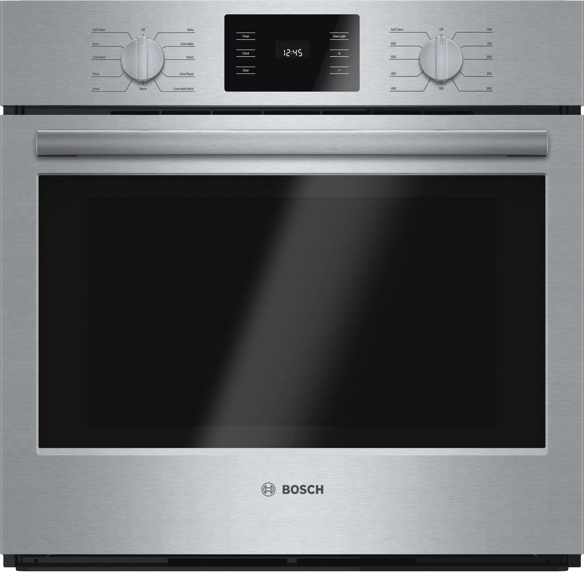 Bosch 500 Series 30" Stainless Steel Electric Single Wall Oven - Convection