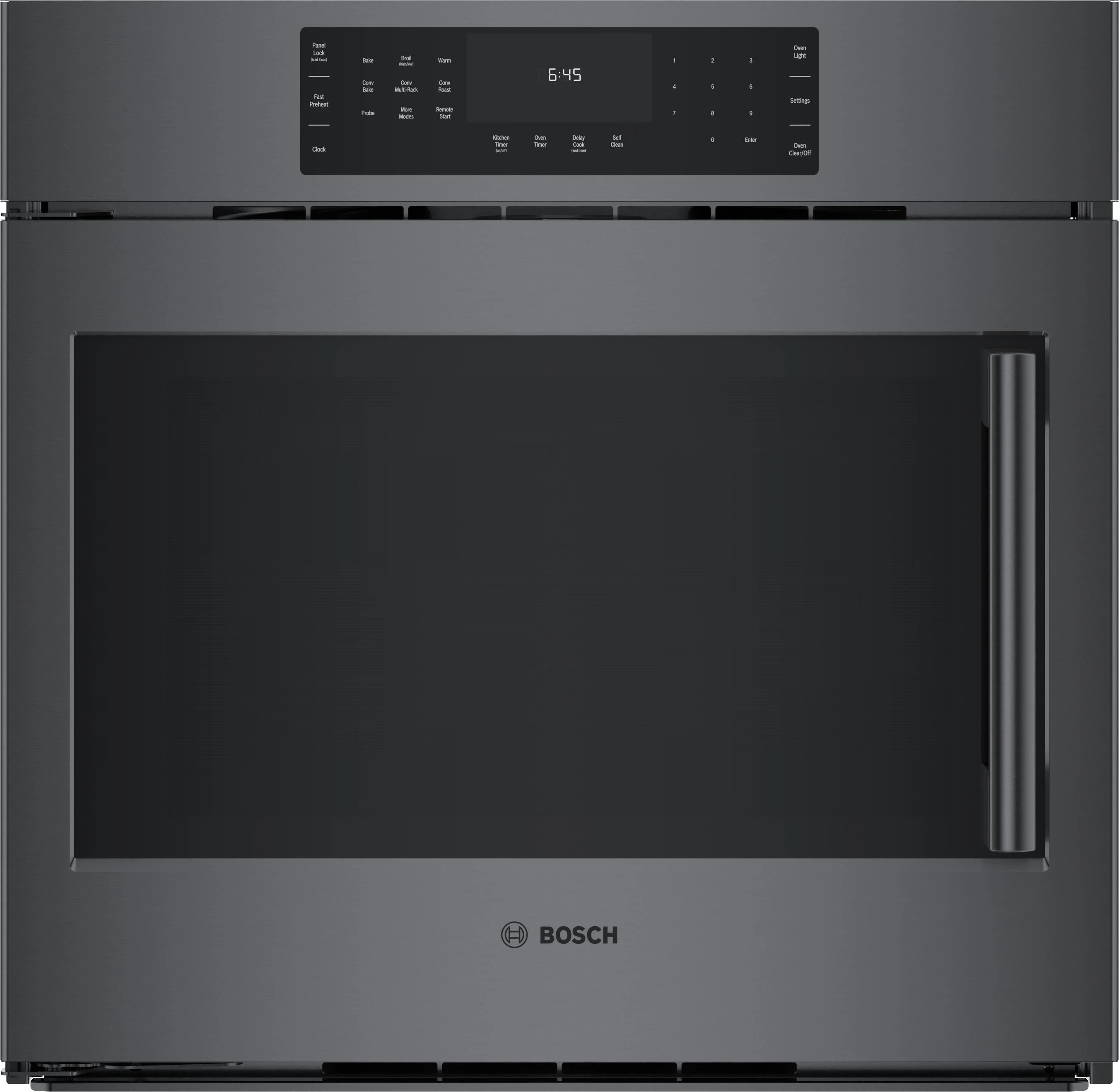 Bosch HBL8444LUC 800 Series 30 Inch Black Stainless Steel Electric Single Wall Oven