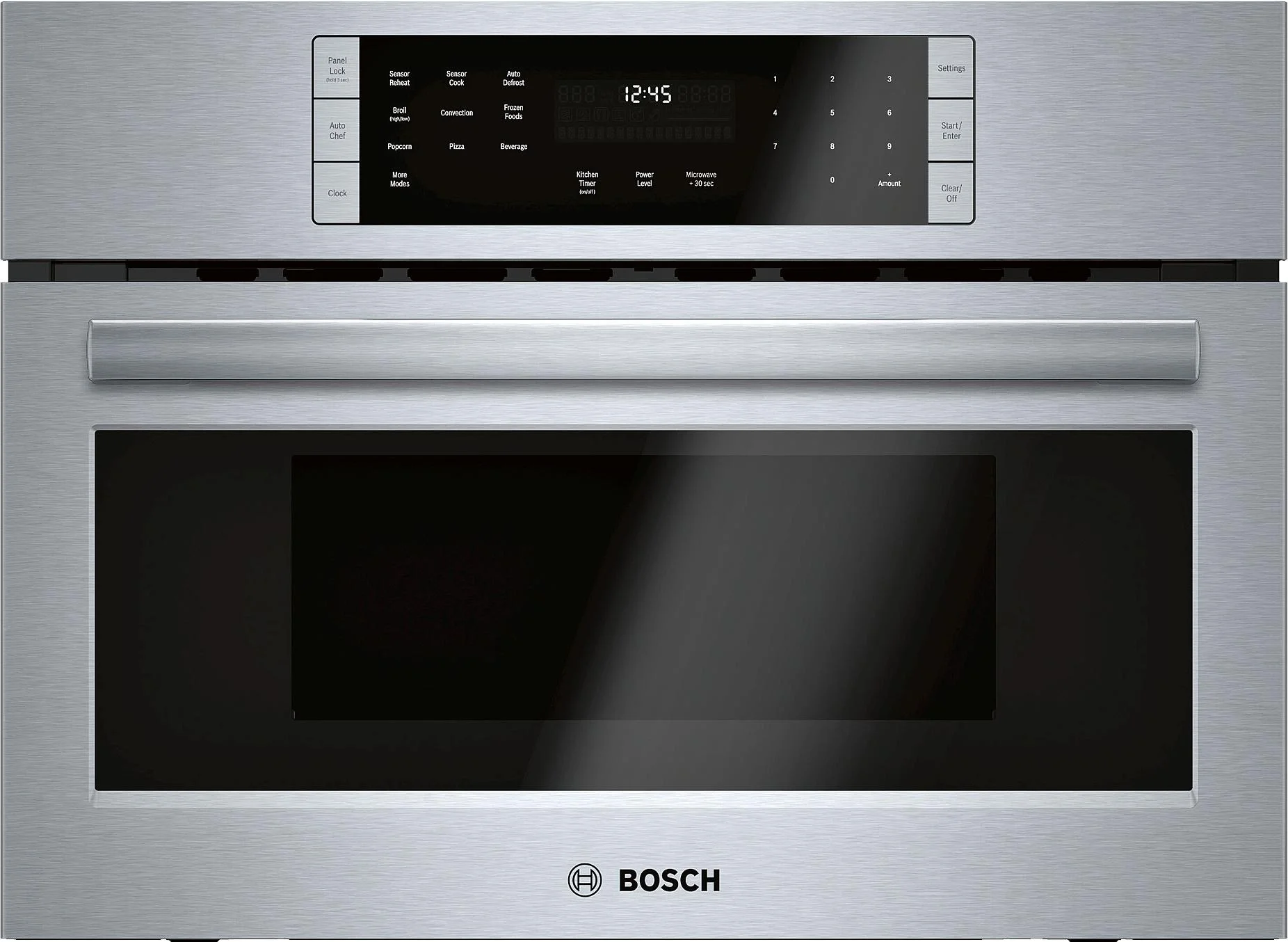 Bosch HMC87152UC 800 Series 27 Inch Stainless Steel 1.6 cu. ft. Total Capacity Electric Single Wall Oven/Microwave Combo Oven