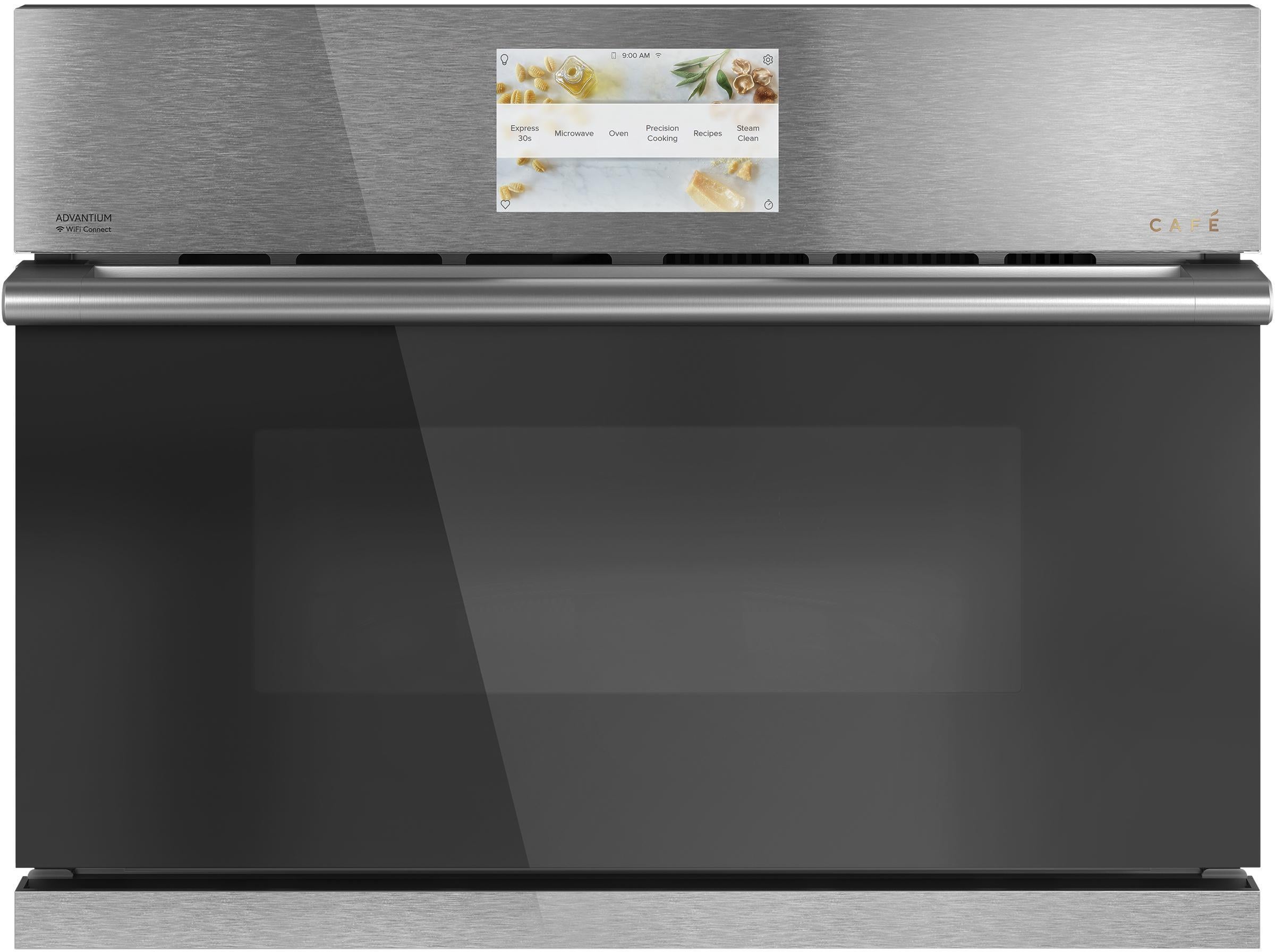 Cafe 27" Platinum Electric Single Wall Oven with Advantium - Convection