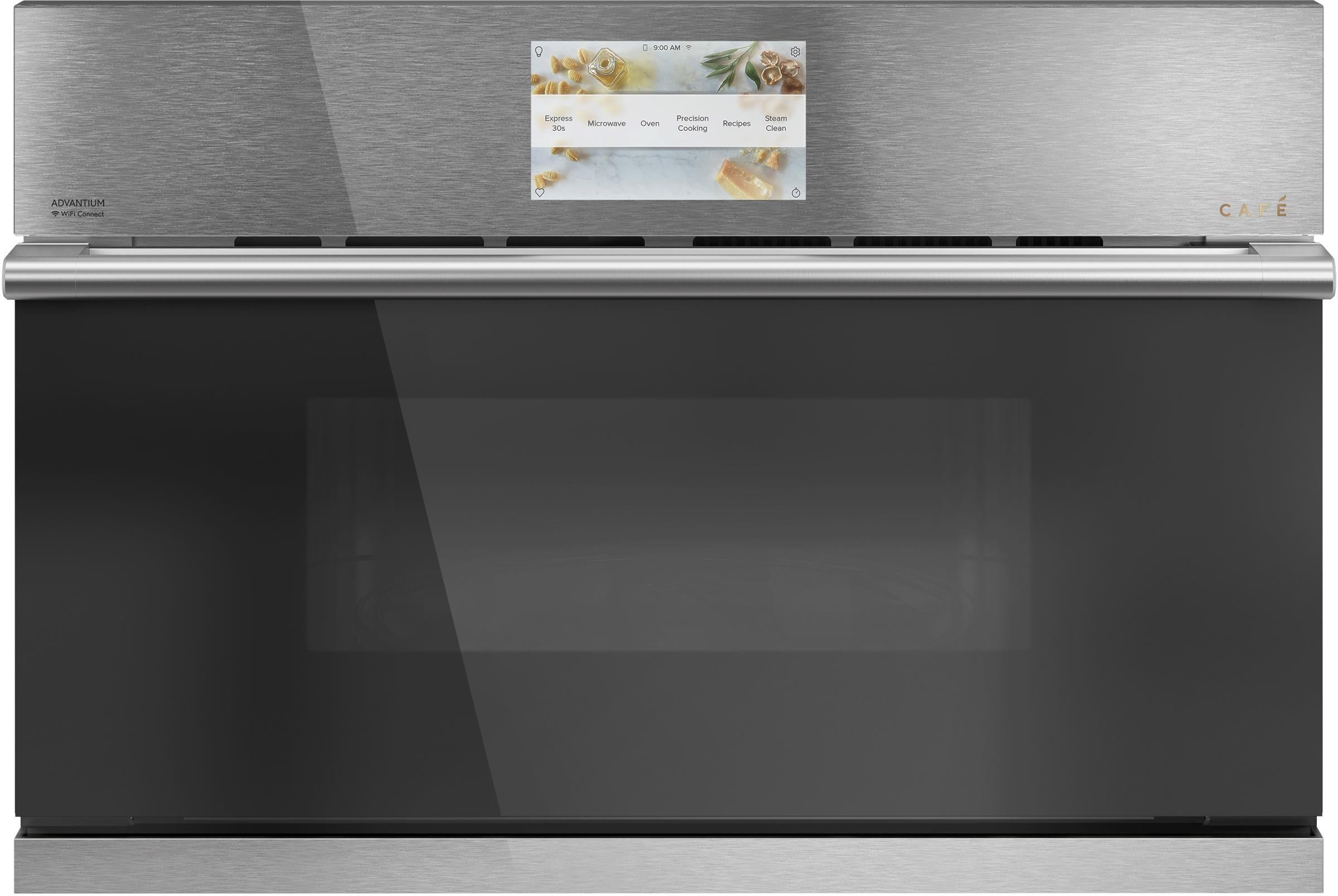 Cafe 30" Platinum Electric Single Wall Oven with Advantium - Convection