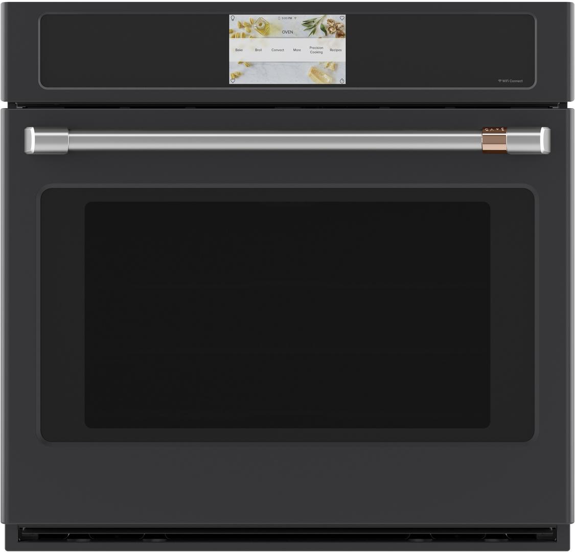 Cafe 30" Matte Black Built-In Single Wall Oven - Convection