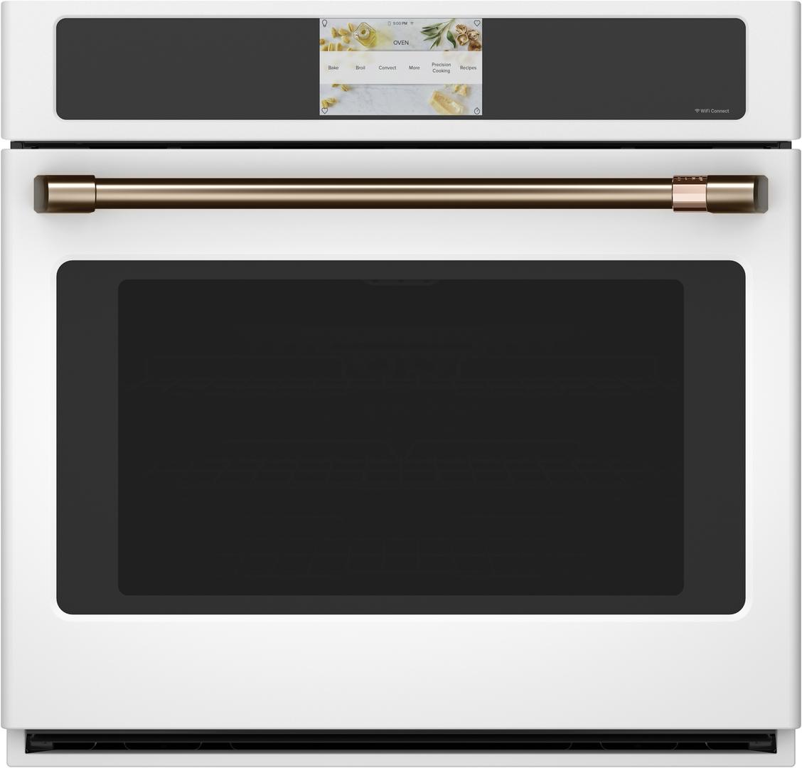 Cafe 30" Matte White Built-In Single Wall Oven - Convection