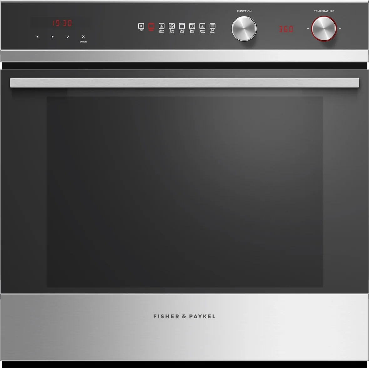 Fisher Paykel Series 5 Contemporary 24" 3.0 cu. ft. Stainless Steel with 7 Functions Self Clean Single Wall Oven