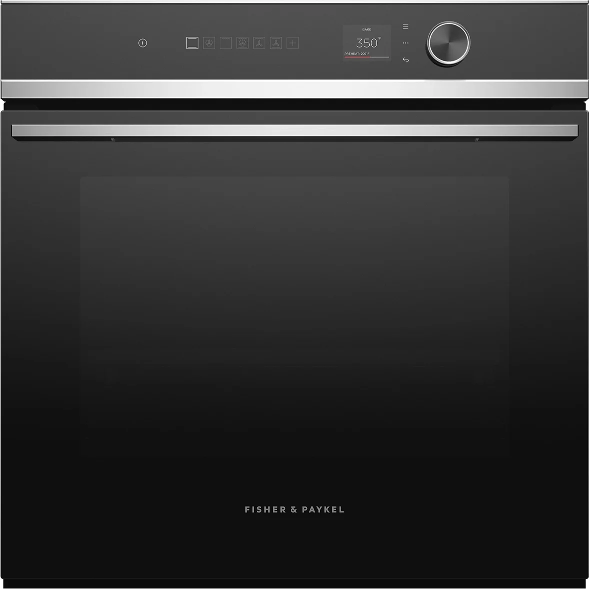 Fisher Paykel OB24SD16PLX1  Contemporary Series 24 Inch Black Electric Single Wall Oven