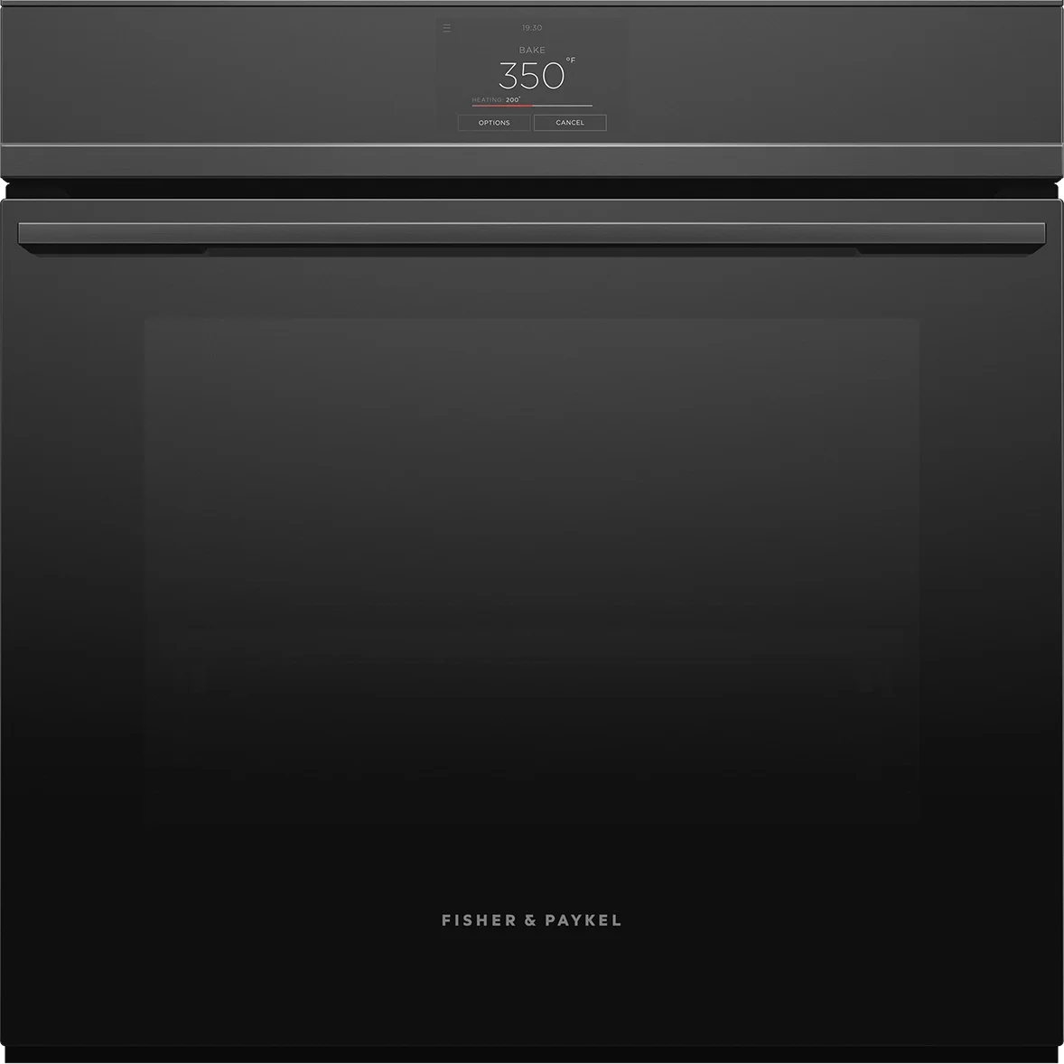 Fisher Paykel Series 9 Minimal 24" 3.0 cu. ft. Black Touchscreen Control with 16 Functions Self Clean Single Wall Oven