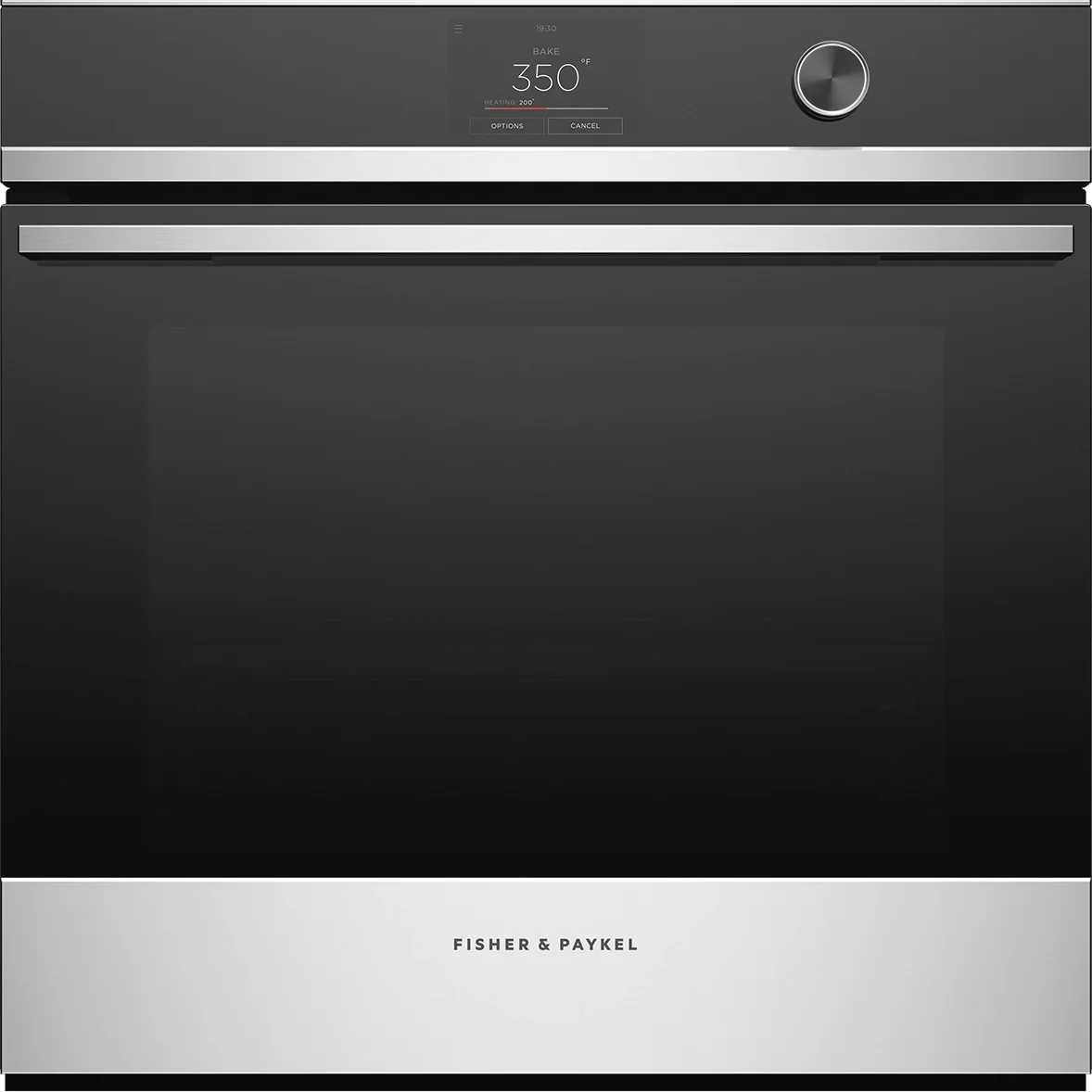 Fisher Paykel Series 9 Contemporary 24" 3.0 cu. ft. Stainless Steel Touchscreen & Knob Control with 16 Functions Self Clean Single Wall Oven