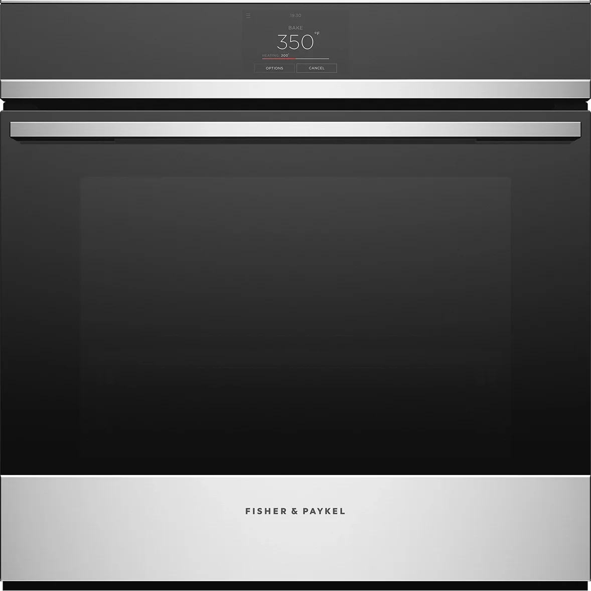 Fisher Paykel Series 9 Contemporary 24" 3.0 cu. ft. Stainless Steel Touchscreen Control with 16 Functions Self Clean Single Wall Oven
