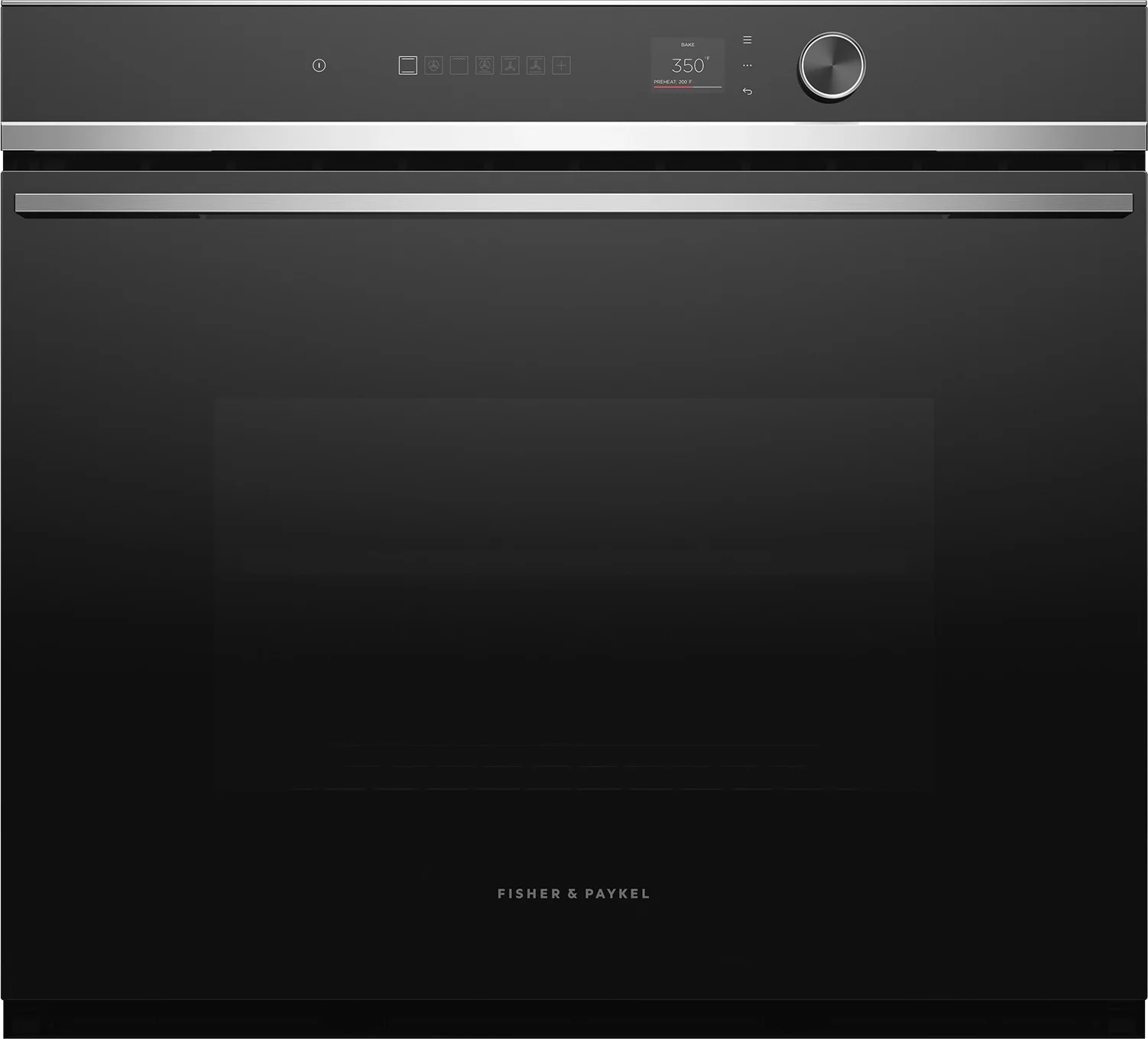 Fisher Paykel OB30SD17PLX1 Contemporary Series 30 Inch Black Electric Single Wall Oven