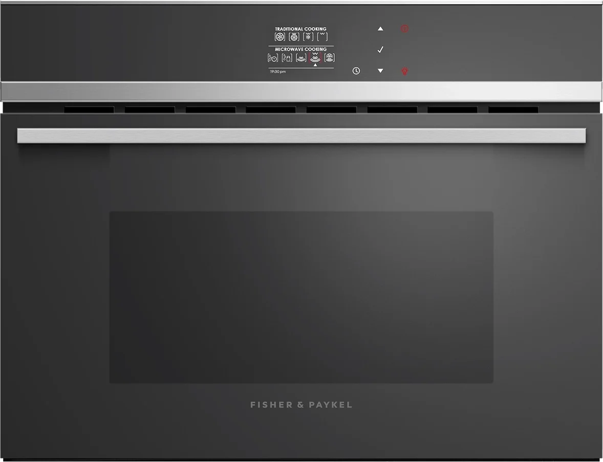 Fisher Paykel OM24NDB1 Contemporary Series 24 Inch Black with Stainless Steel Trim Electric Single Wall Speed Oven