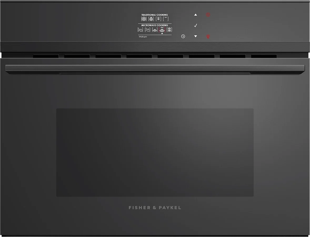 Fisher Paykel OM24NDBB1  Contemporary Series 24 Inch Black Electric Single Wall Speed Oven