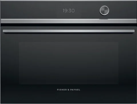 Fisher Paykel OM24NDTDX1 Contemporary Series 24 Inch Black Electric Single Wall Speed Oven