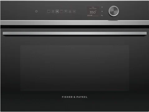 Fisher Paykel OS24NDLX1 Contemporary Series 24 Inch Black Electric Single Wall Steam Oven