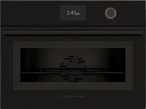 Fisher Paykel OS24NMTDB1 Minimal Series 24 Inch Black Electric Single Wall Steam Oven