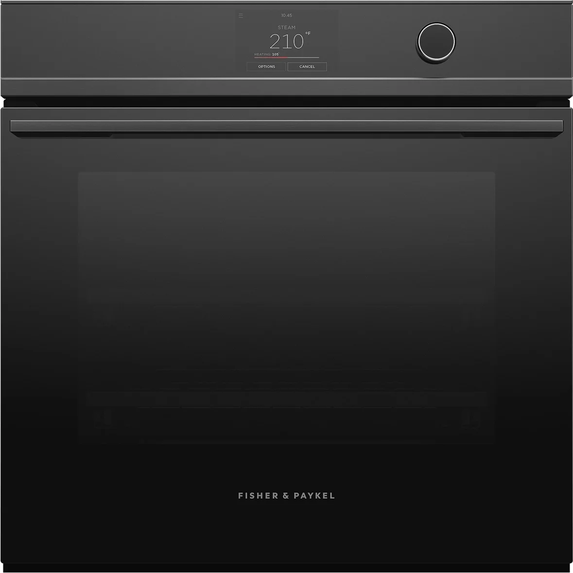 Fisher Paykel OS24SDTDB1 Minimal Series 24 Inch Black 3 cu. ft. Total Capacity Electric Single Wall Oven/Microwave Combo Oven