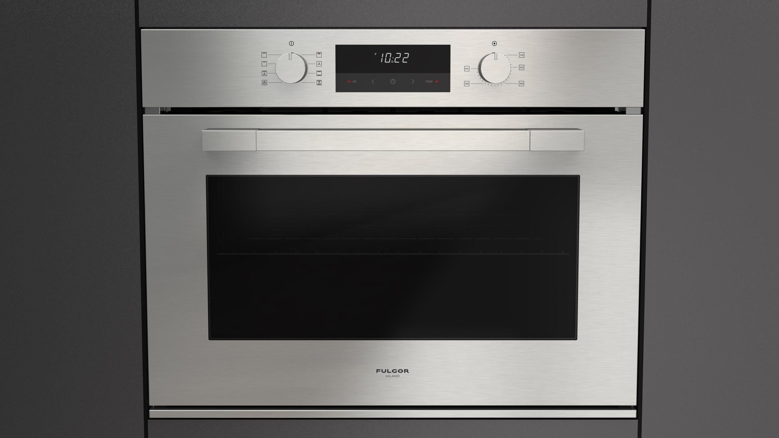 Fulgor Milano F1MSM30S1 30 Inch Matteo 100 Series Convection Single Oven, Euro Height, Easy Stainless Steel
