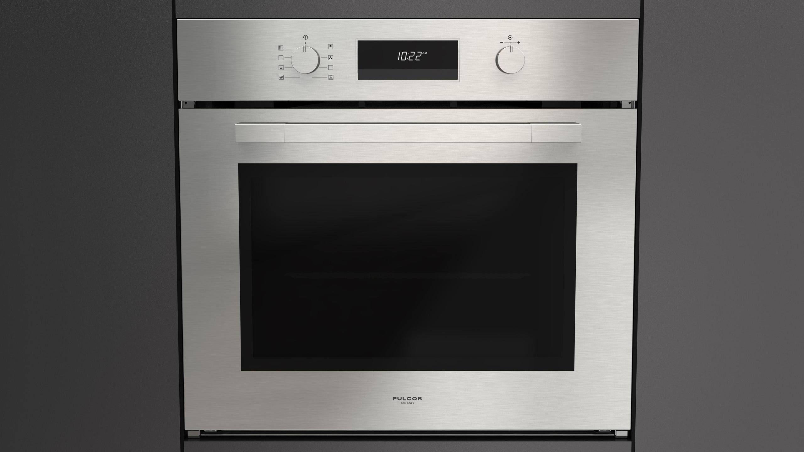 Fulgor Milano F4MSP30S1 30 Inch Matteo 400 Series Convection Single Oven, Self Clean: Stainless Steel