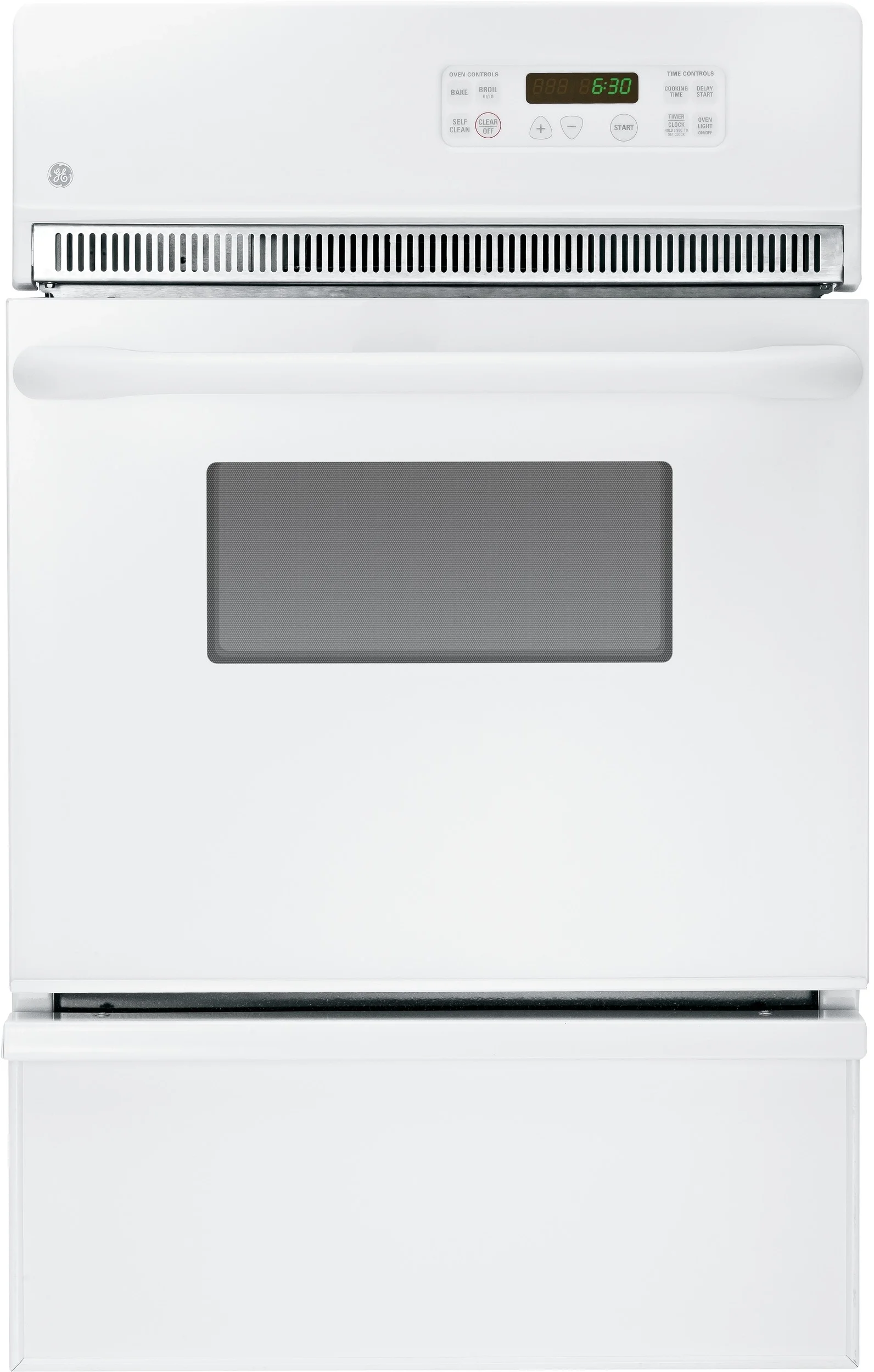 GE 24" White Gas Single Wall Oven