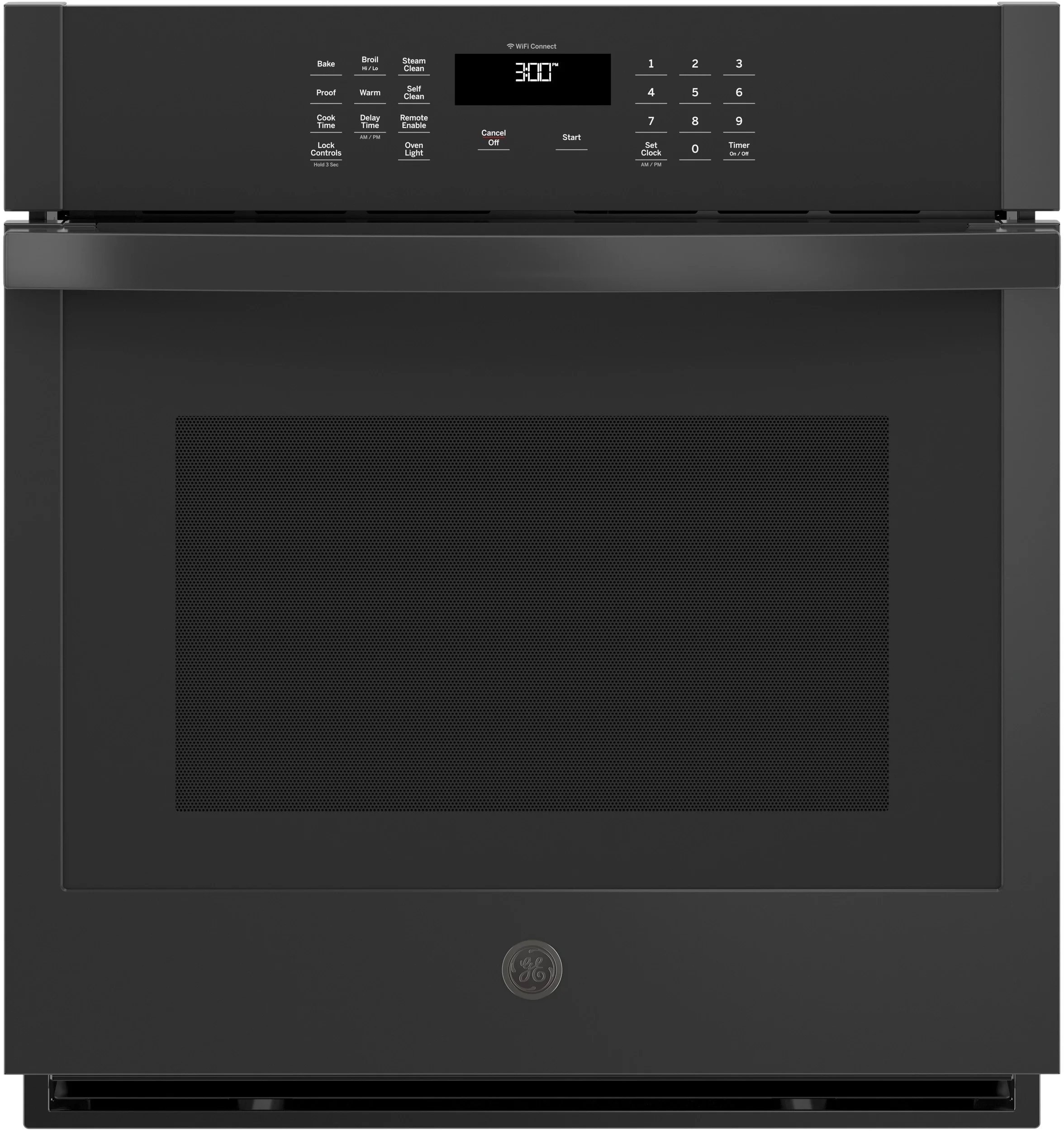 GE 27" Black Electric Single Wall Oven