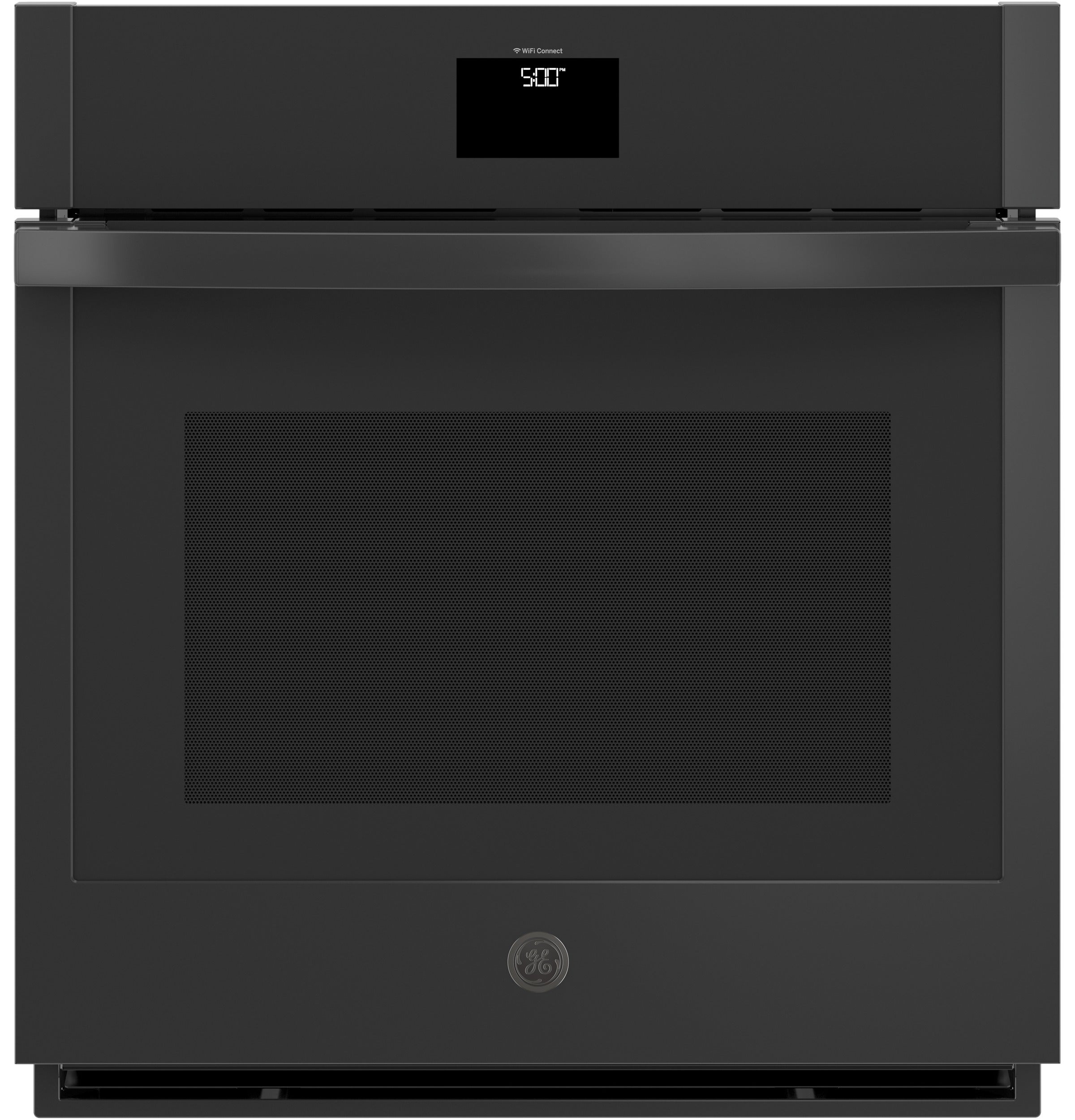 GE 27 Inch Smart Built-In Wall Oven with 4.3 cu. ft. Capacity, True European Convection, Air Fry, Temperature Probe, Hidden Bake Element, Proof Mode, LCD Display, Self Clean, Control Lock, Sabbath Mode, and ADA Compliant: Black
